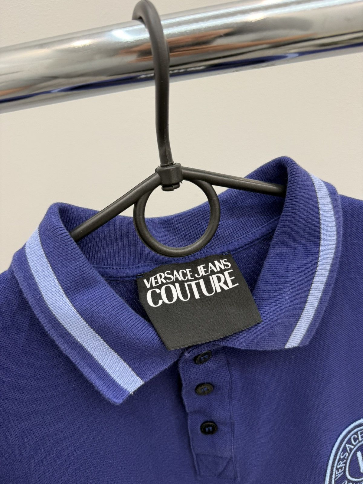 Versace Jeans Couture Versace Jeans Couture Cotton Polo Shirt Size US XL / EU 56 / 4 - 2 Thumbnail
