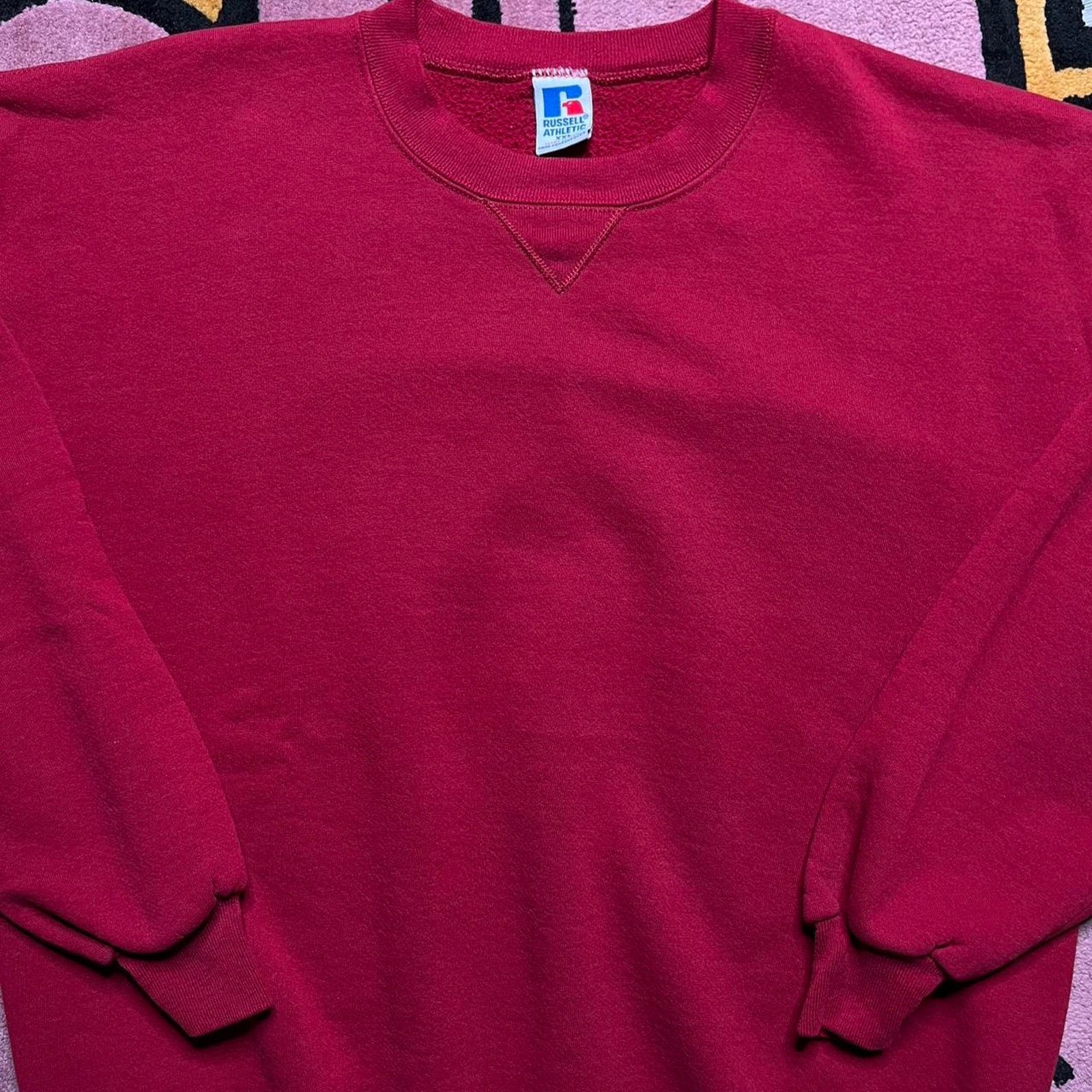 Russell Athletic × Vintage Vintage 90’s Russell Athletic Pullover Crewneck Sweatshirt Size US XXL / EU 58 / 5 - 2 Thumbnail