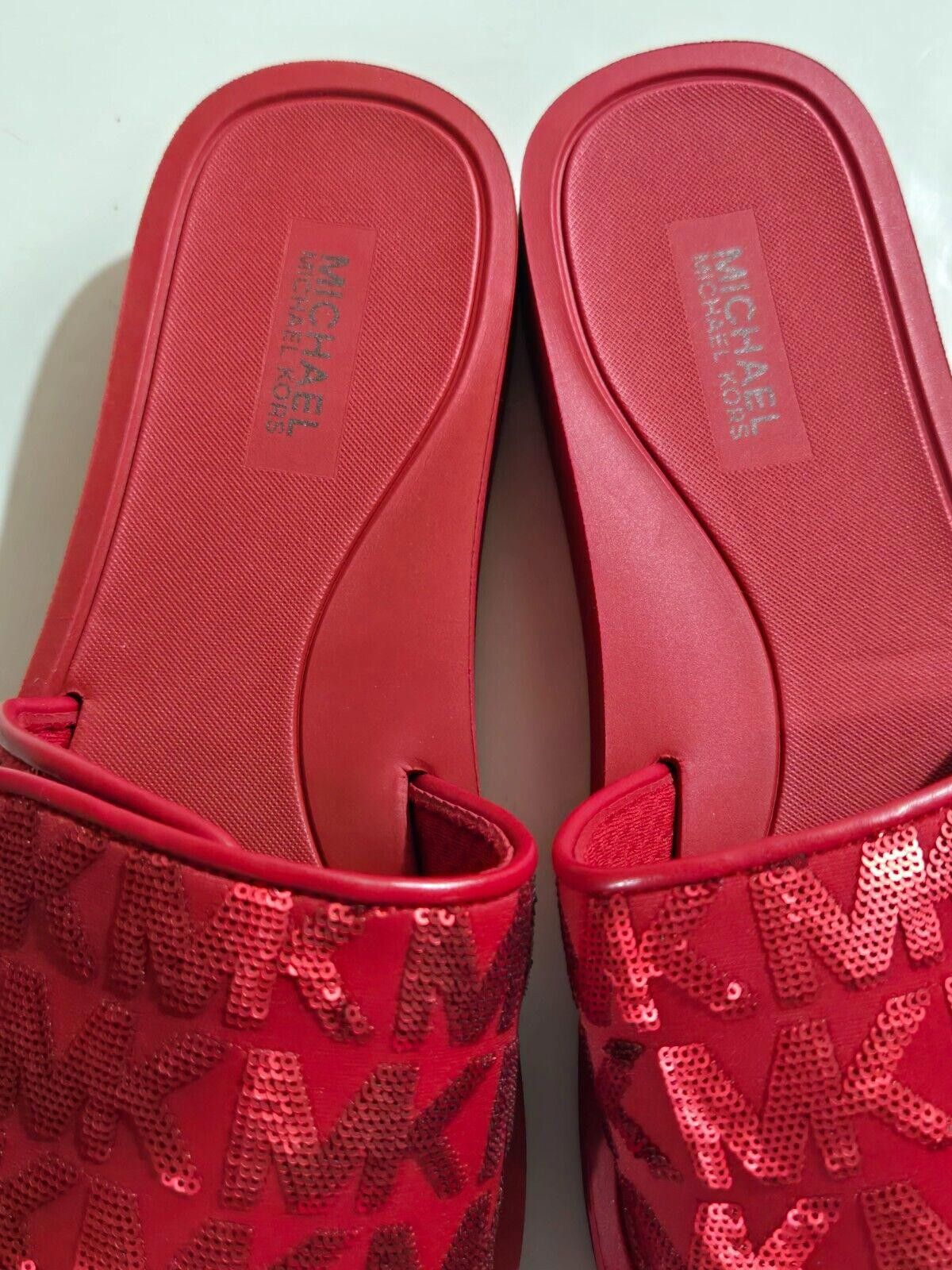 Michael Kors Michael Kors Platform Slides Scuba Red Flip Flop 7 w/o Box Size US 7 / IT 37 - 2 Thumbnail