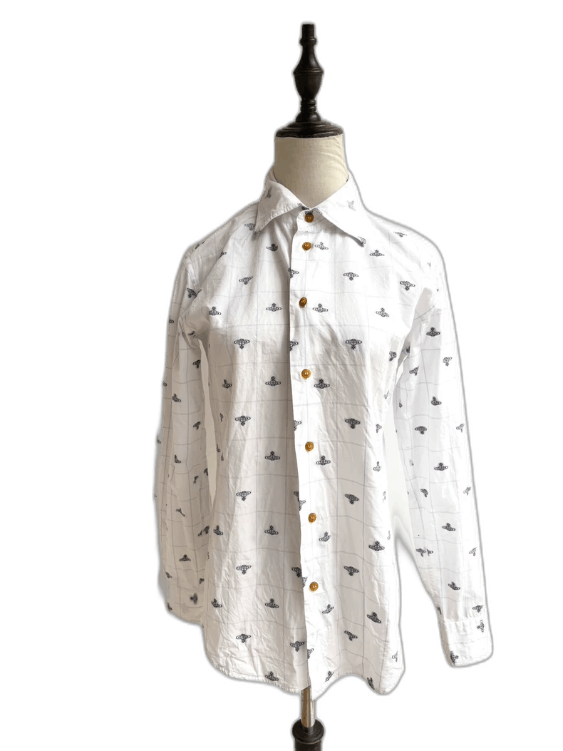 Vivienne Westwood Vivienne Westwood Vintage Saturn Print Shirt - dmc Size M / US 6-8 / IT 42-44 - 1 Thumbnail