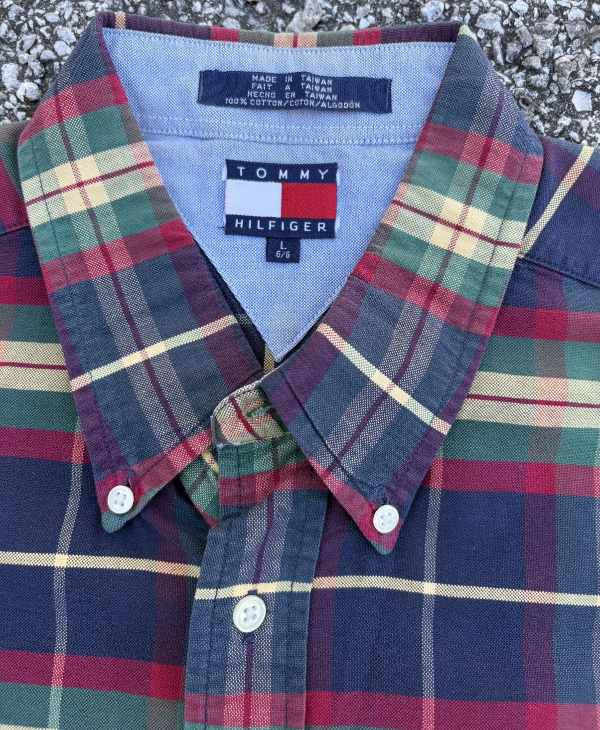 Other Tommy Hilfiger Men's Button Up Short Sleeve Multi-Color Size US L / EU 52-54 / 3 - 2 Thumbnail