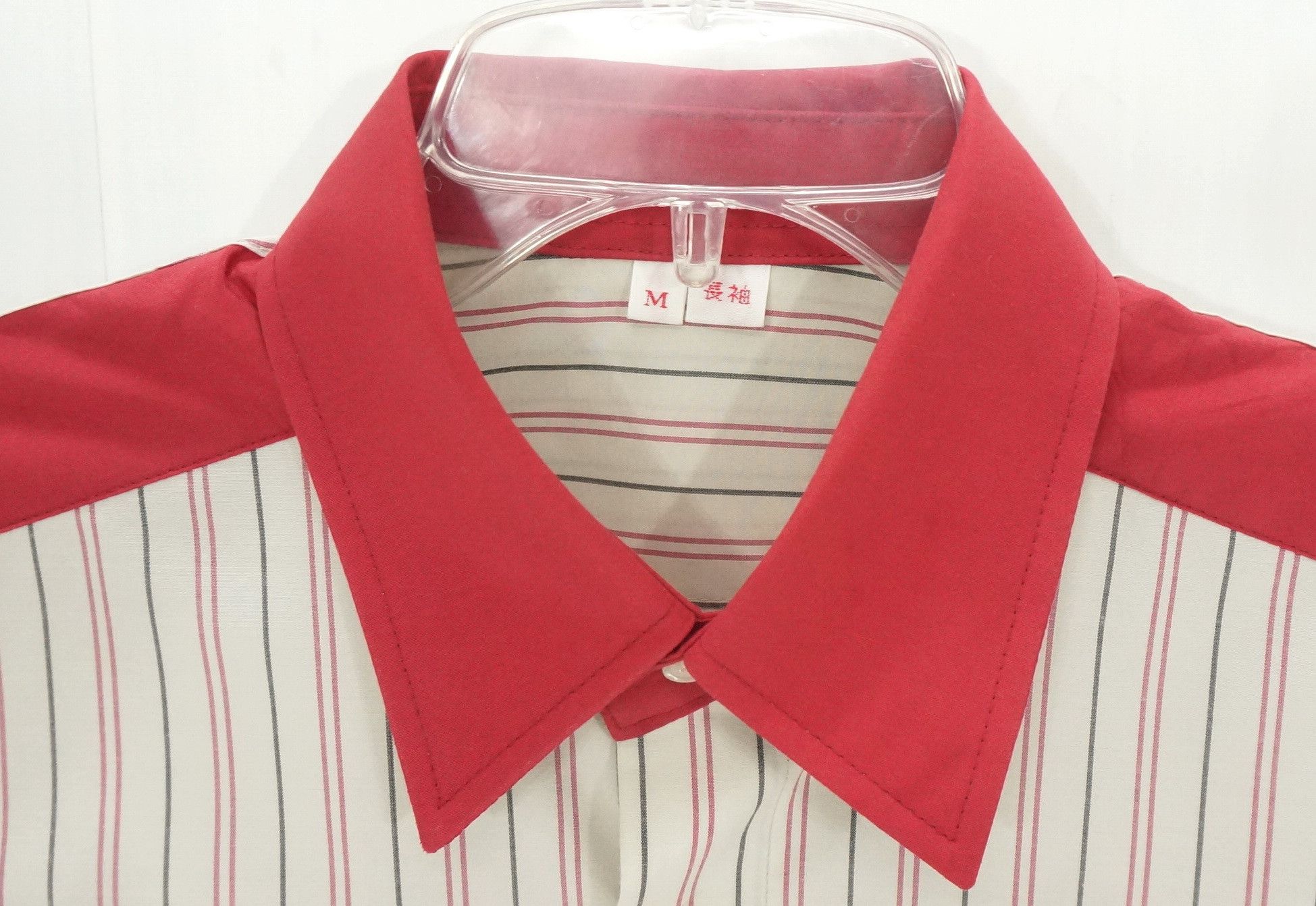 Japanese Brand 🔥 Vtg ENEOS Button Up Long Sleeve Red Stripes Design Shirt Size US M / EU 48-50 / 2 - 12 Thumbnail
