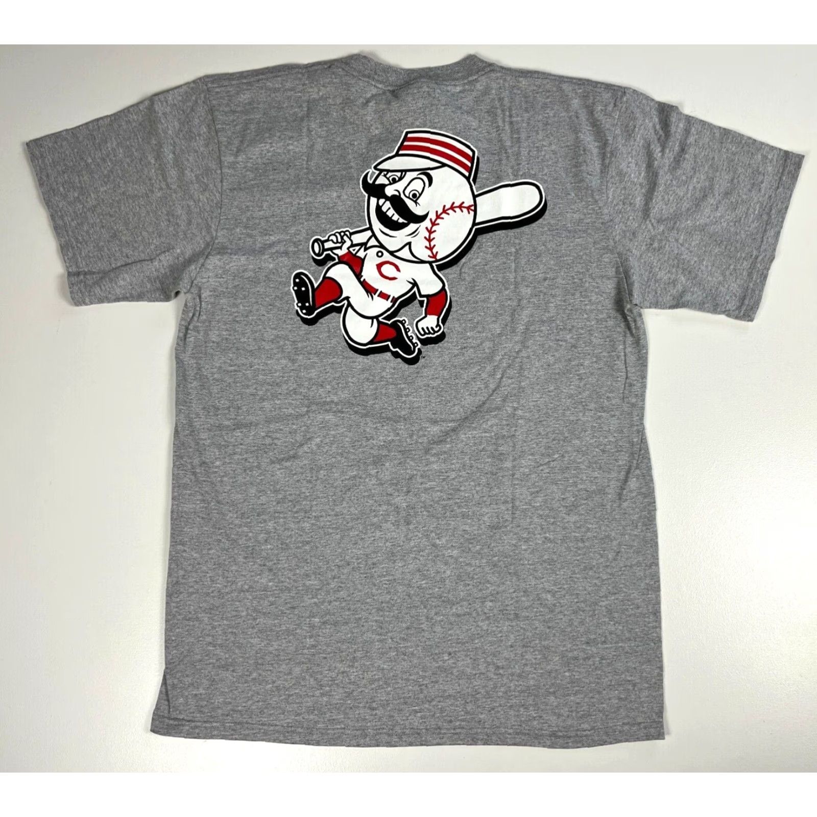 Nike VINTAGE Nike Team MLB Cincinnati Reds T-Shirt Mens Size M Gray Double-Sided 2007 Vintage Logo Short Sleeve Crew Neck Size US M / EU 48-50 / 2 - 2 Thumbnail