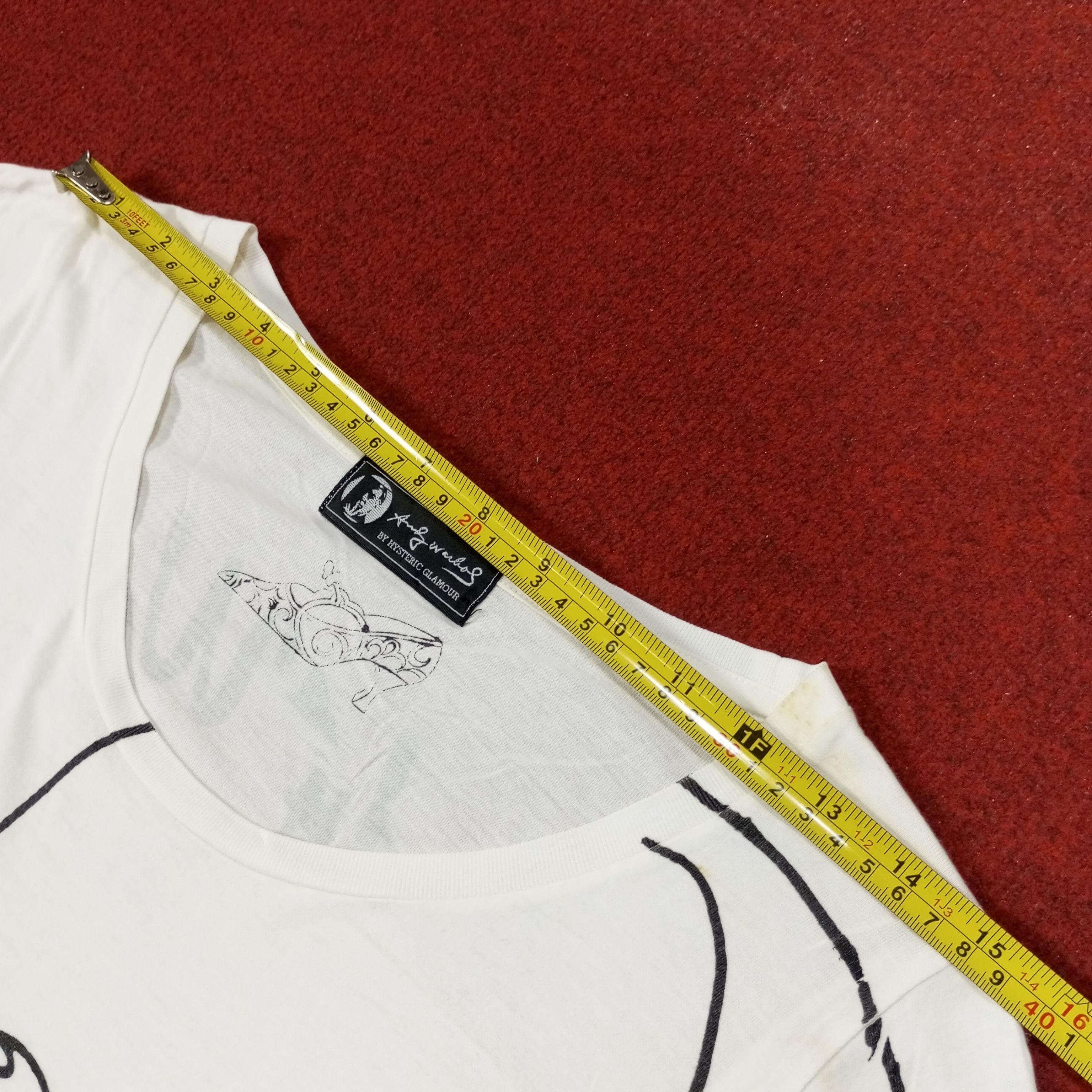 Hysteric Glamour Andy Warhol By Hysteric Glamour Japanese Brand Skulls Tshirt Size US S / EU 44-46 / 1 - 12 Thumbnail