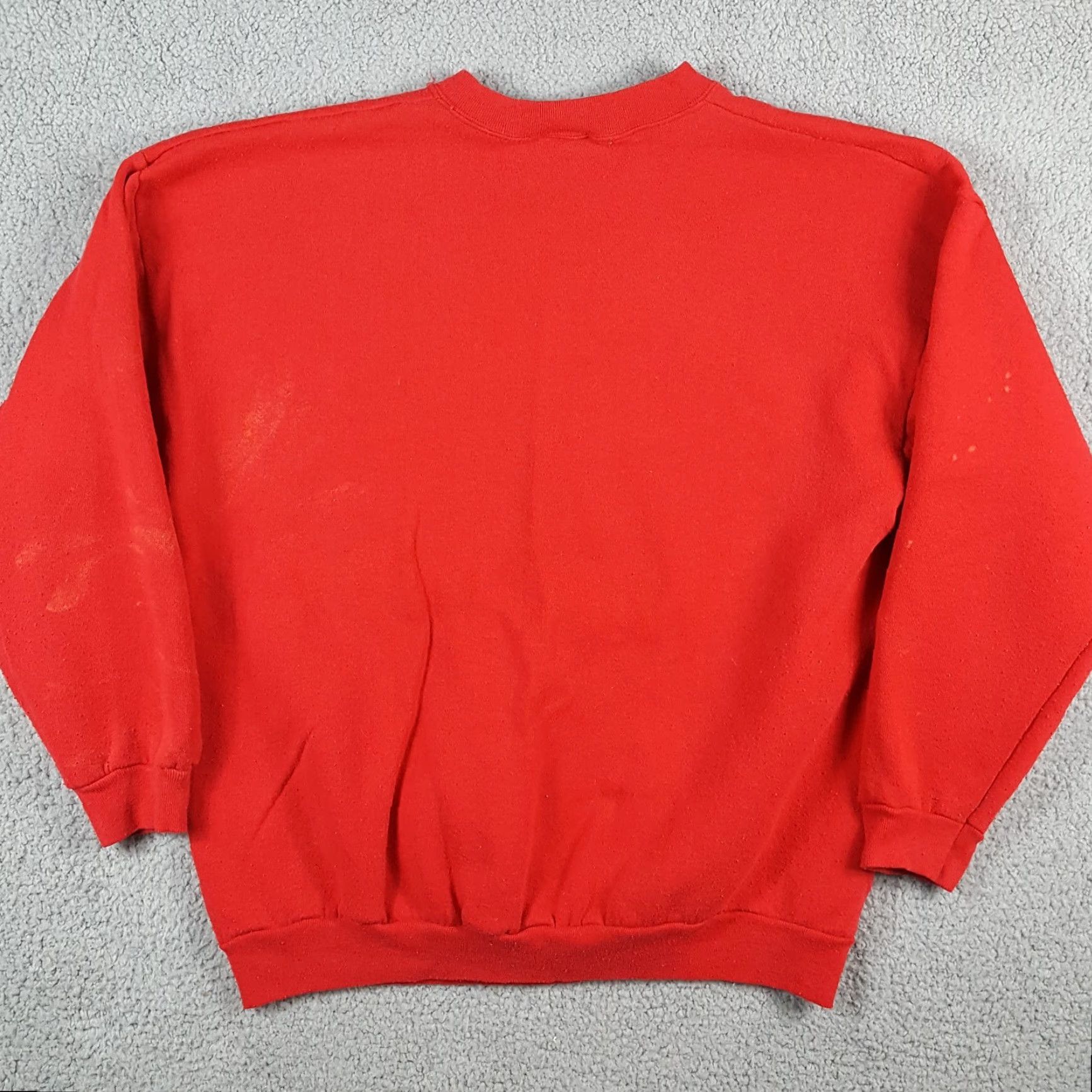 Disney VINTAGE Disney Mickey Mouse Sweatshirt Mens XL Pullover Crewneck 90s Red Cartoon Fleece Graphic Print Grunge Style Size US XL / EU 56 / 4 - 6 Thumbnail
