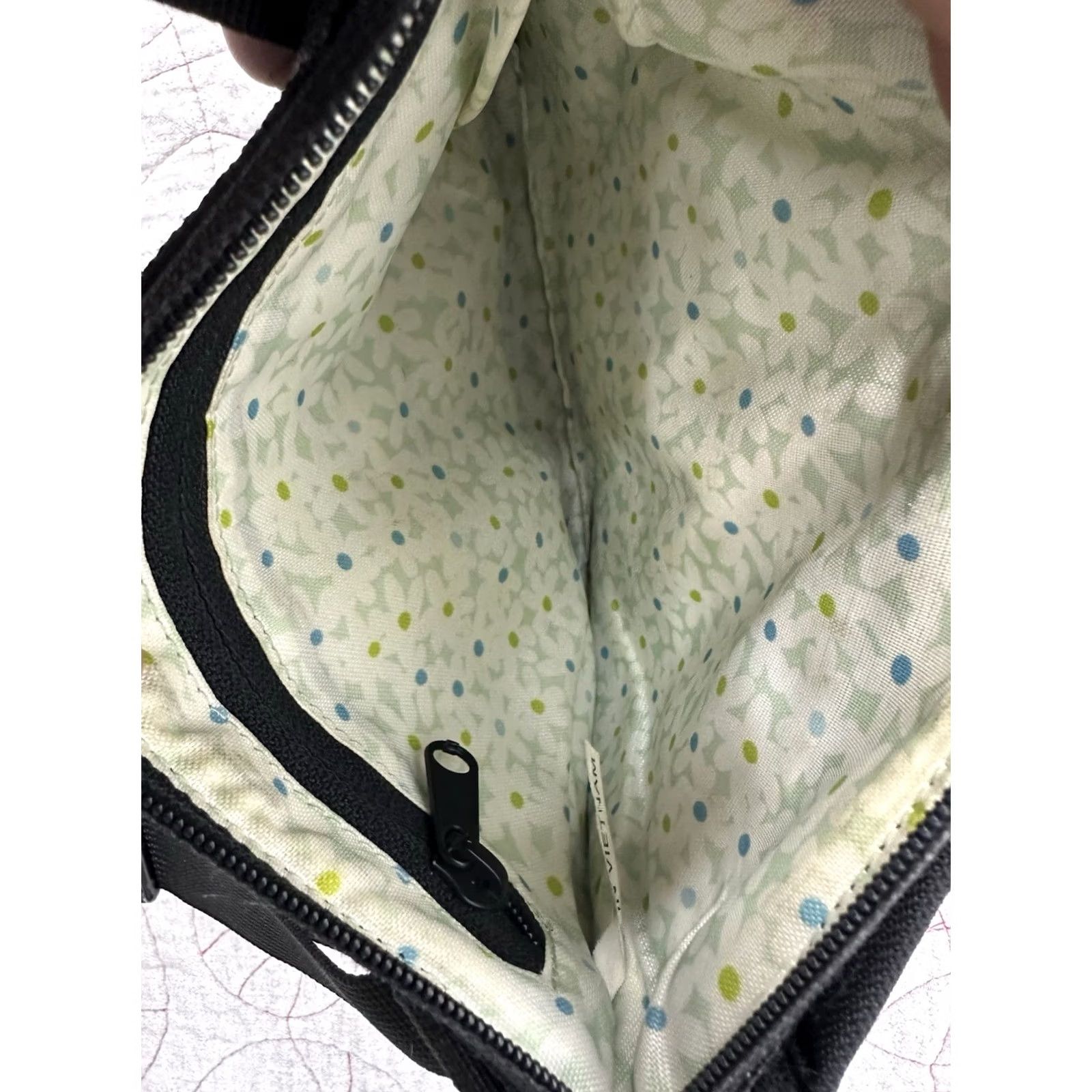 Vintage SHERPANI ZOOM Black Nylon Crossbody Purse Bag Small Women's Crossbody Bag Nylon Zipper Adjustable Strap Vintage: No Size ONE SIZE - 5 Thumbnail