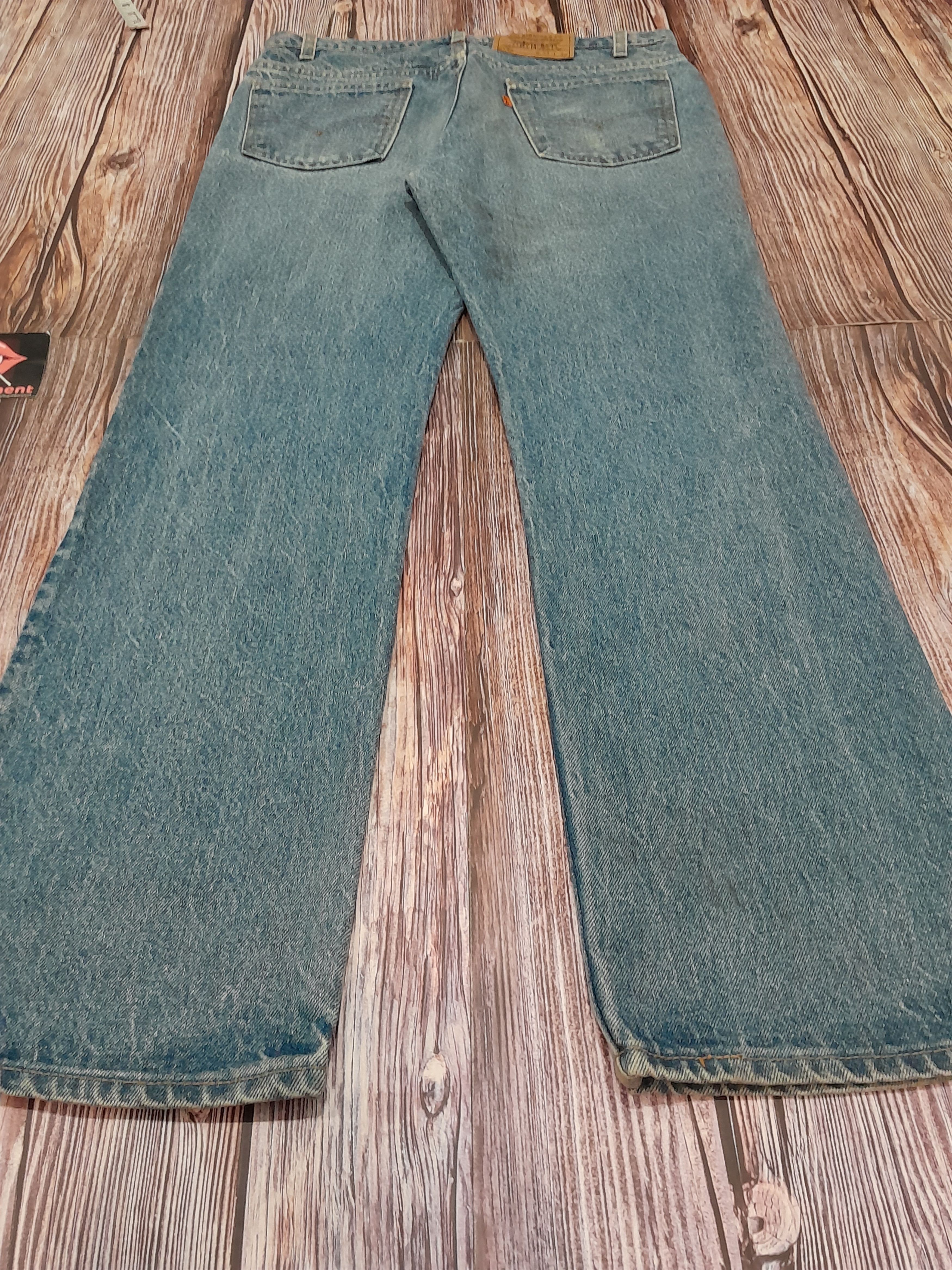 Levi's Levis 517 Jeans Bootcut Flare Bell Bottom Orange Tab Vintage Size US 33 - 14 Thumbnail