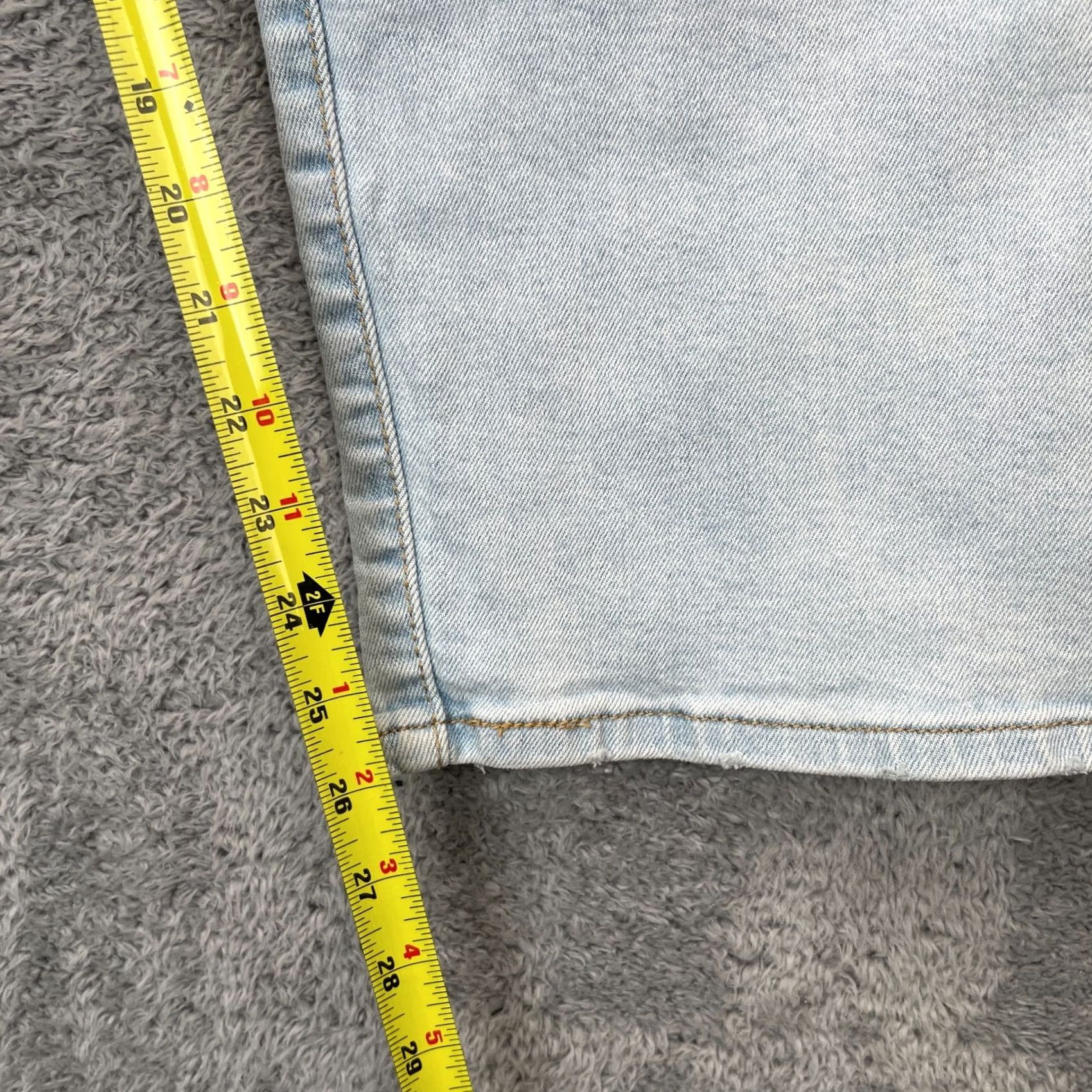 Levi's Levi's Jeans Womens 32 Blue Ribcage Straight Ankle Denim Cotton Logo Medium Wash Jeans Size 24" / US 00 / IT 34 - 7 Thumbnail