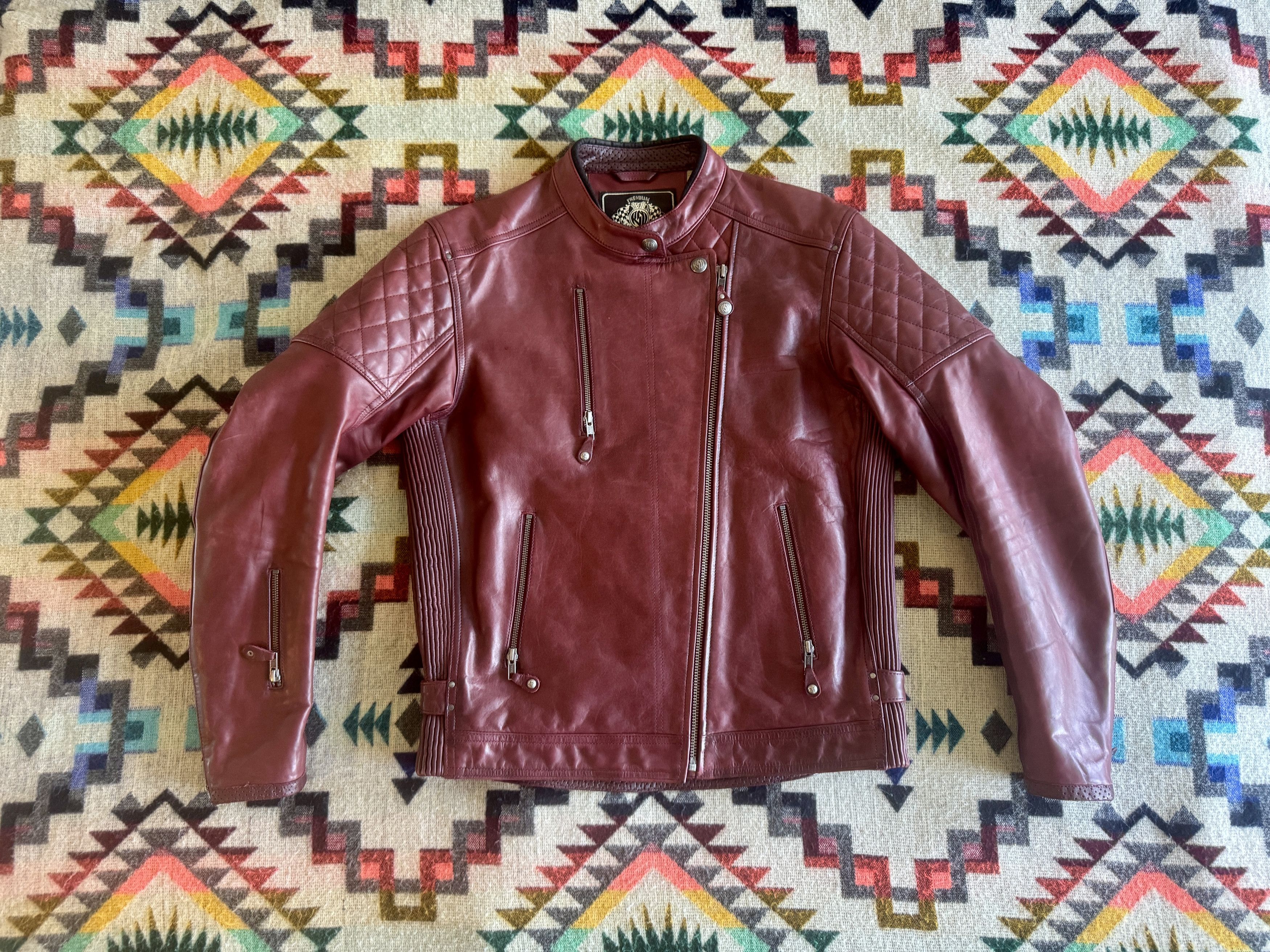 Roland Sands Designs Clash Jacket CE Oxblood Size US M / EU 48-50 / 2 - 1 Thumbnail