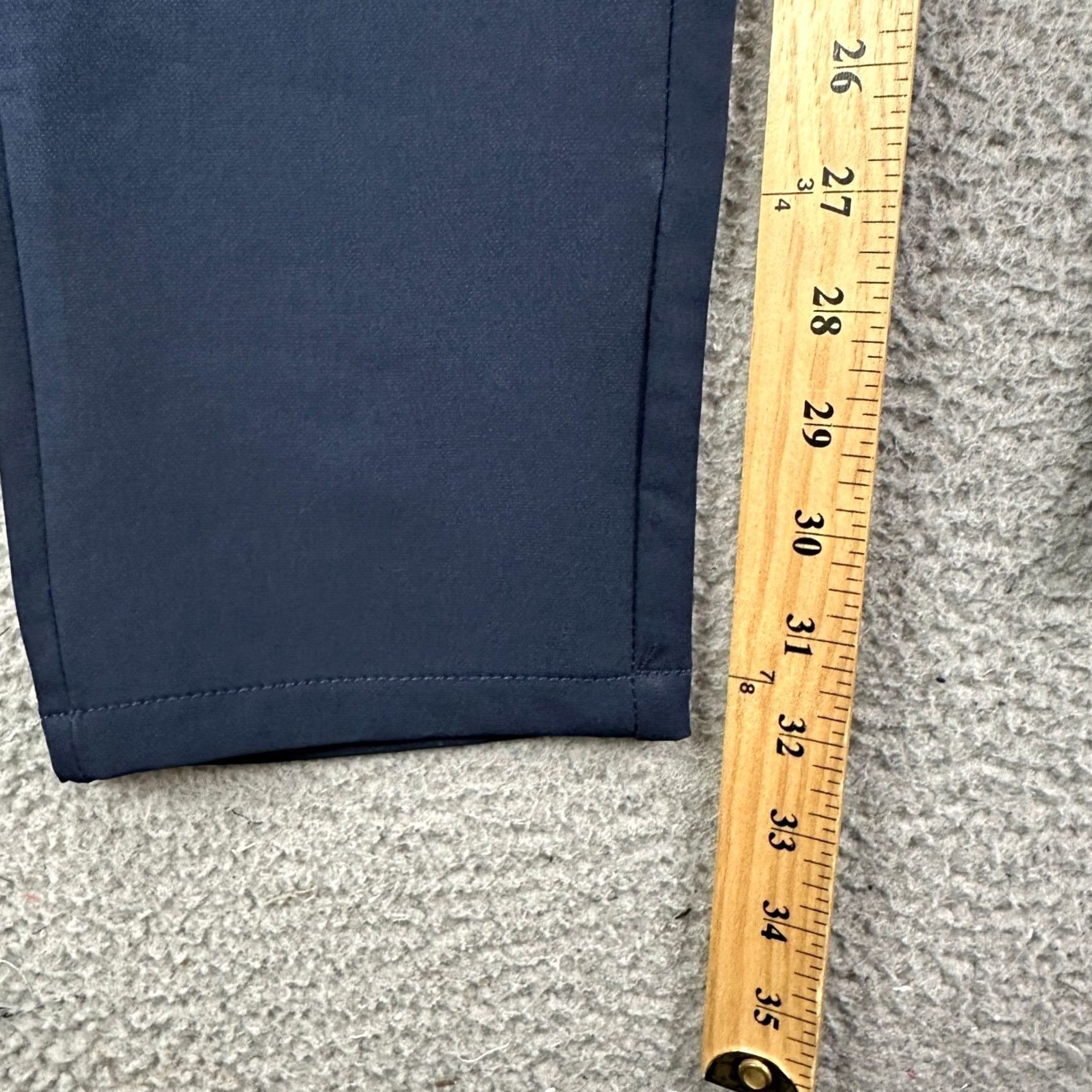 Vintage Day Age Men Performance Chino Pants 30X30 Slim Fit Stretch Navy Blue Pocket Size US 30 / EU 46 - 6 Thumbnail