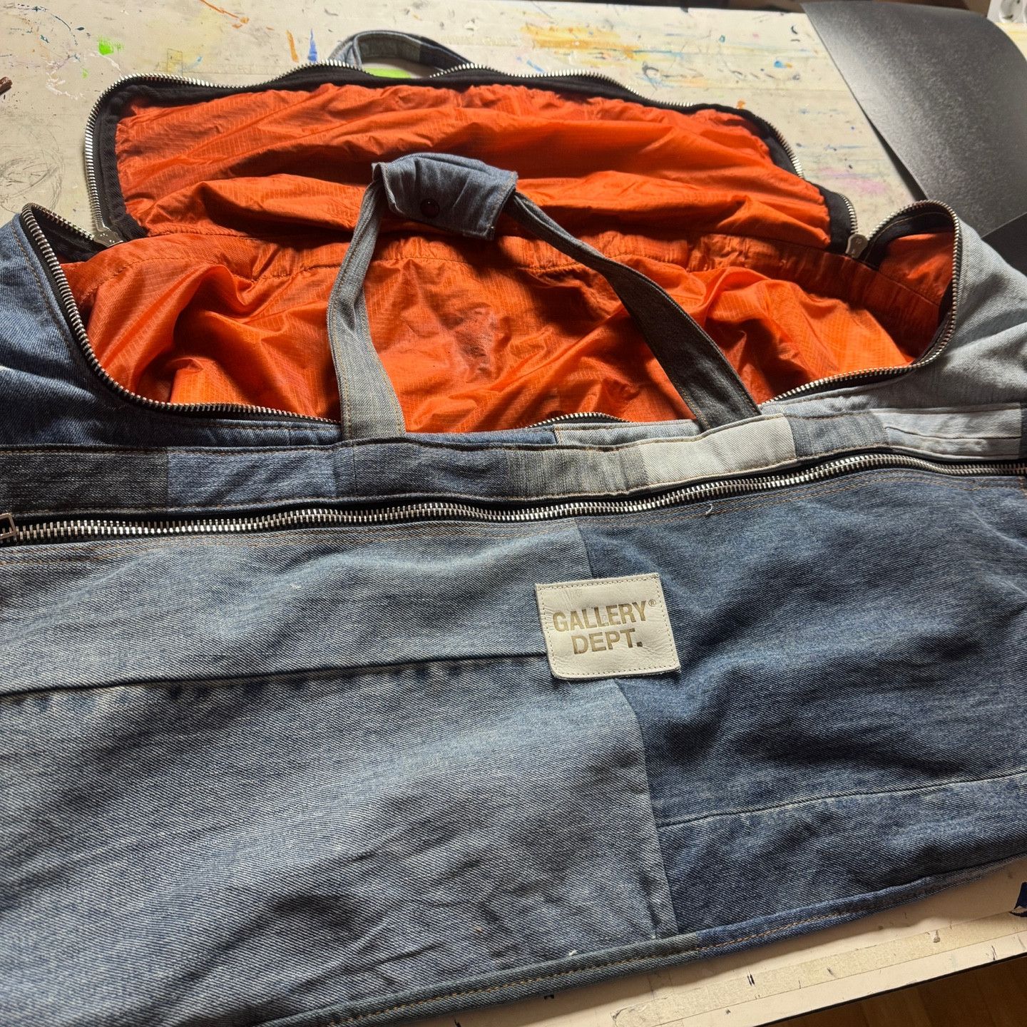 Gallery Dept. gallery dept RECYCLED DENIM DUFFLE BAG Size ONE SIZE - 7 Thumbnail