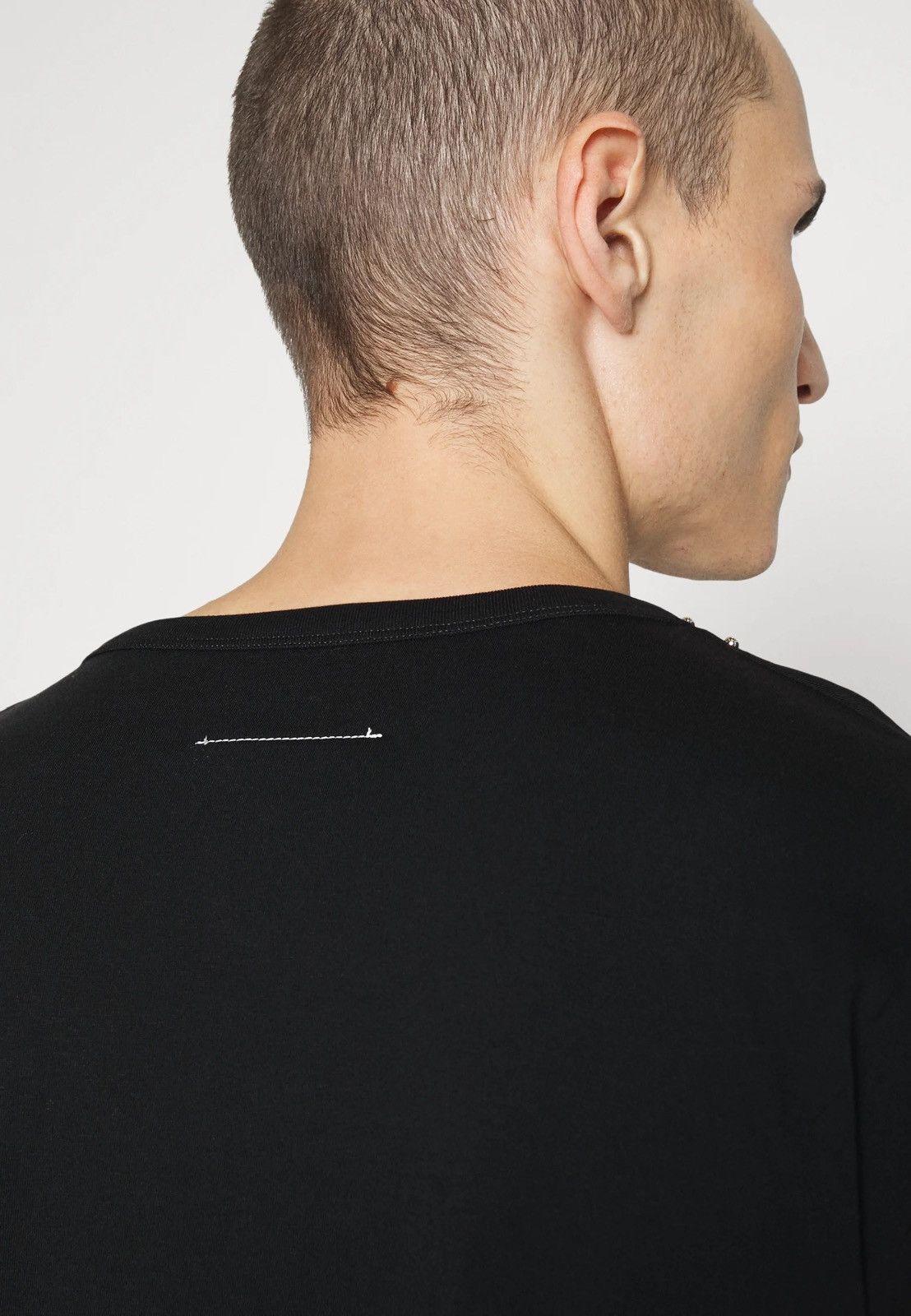 Maison Margiela !DS! SS22 Maison Margiela Studded Black Longsleeve T-Shirt Size US M / EU 48-50 / 2 - 7 Thumbnail