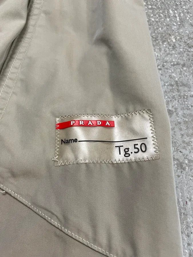 Prada × Vintage 2000s Prada Buttoned Beige Jacket Size US M / EU 48-50 / 2 - 9 Thumbnail