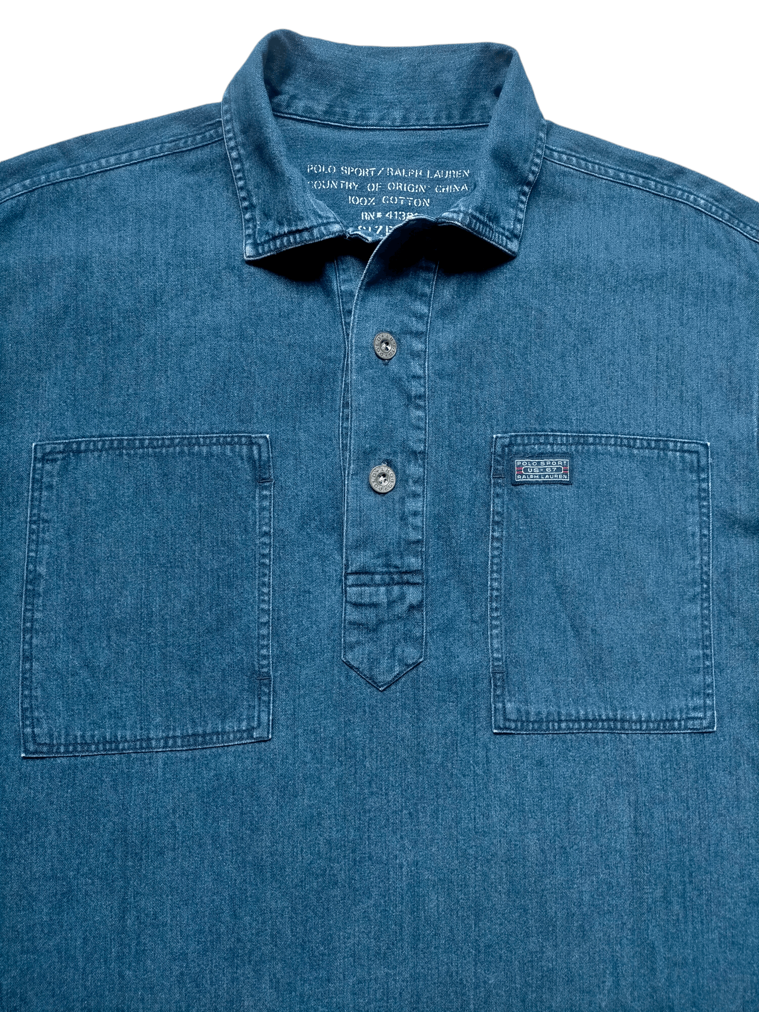 Polo Ralph Lauren Polo Sport Ralph Lauren Denim Pullover Jeans Size US L / EU 52-54 / 3 - 3 Thumbnail