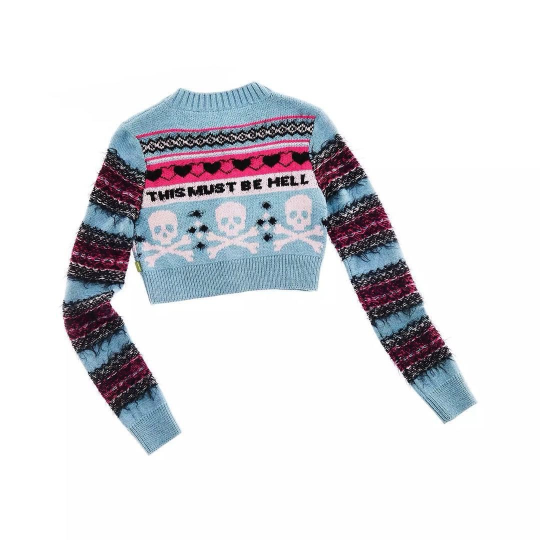 Heaven by Marc Jacobs Heaven By Marc Jacobs Cropped Knit Cardigan Blue L Size L / US 10 / IT 46 - 2 Thumbnail