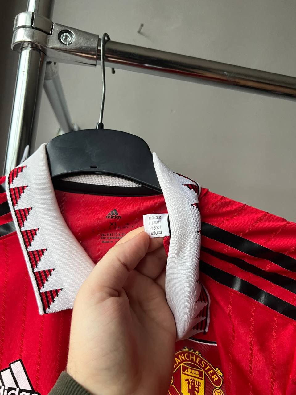 Adidas 2022/23 MANCHESTER UNITED HOME SOCCER JERSEY FOOTBALL SHIRT Size US XL / EU 56 / 4 - 8 Thumbnail