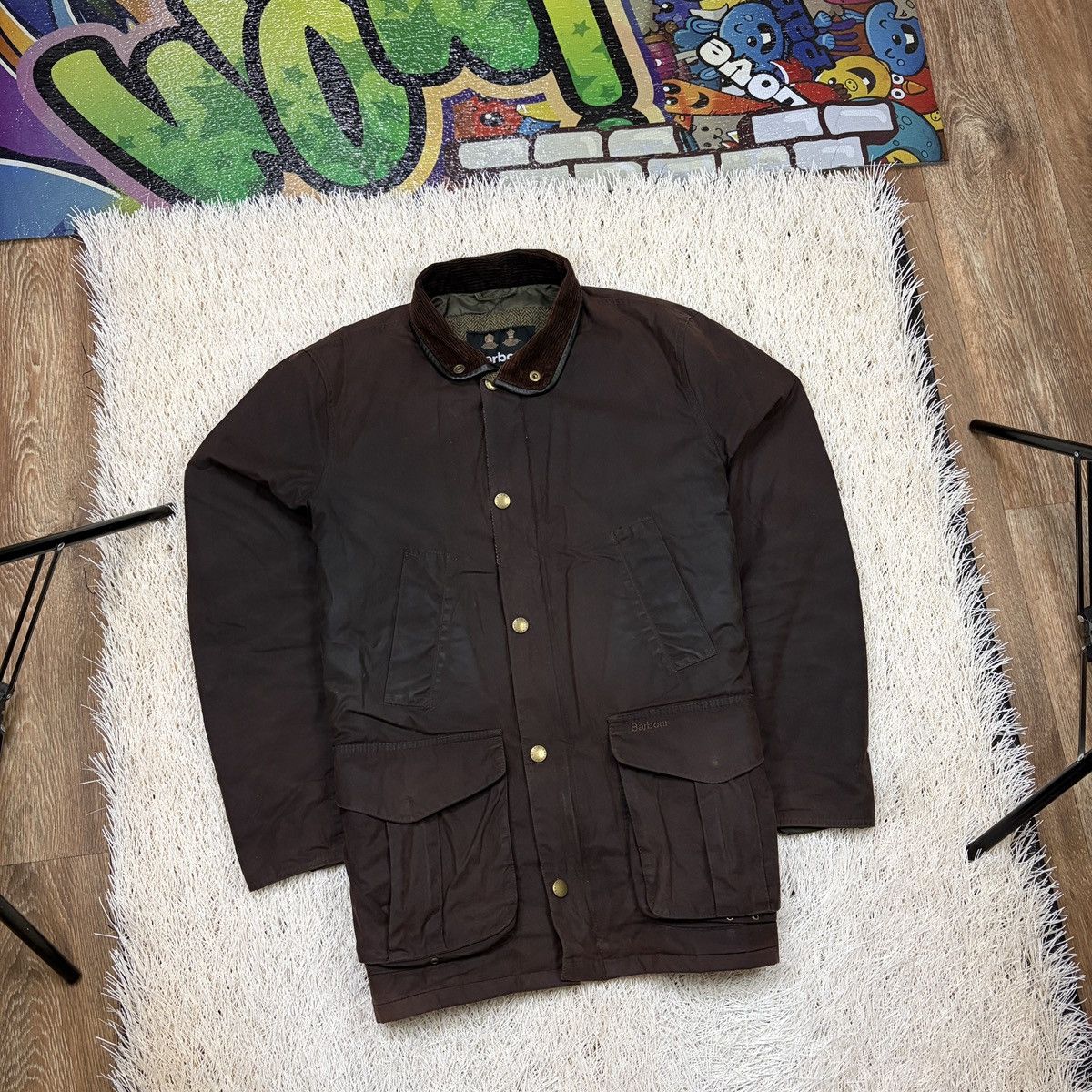 Barbour Barbour Hereford Wax Jacket Brown Men's M waxed cotton Size US M / EU 48-50 / 2 - 1 Thumbnail