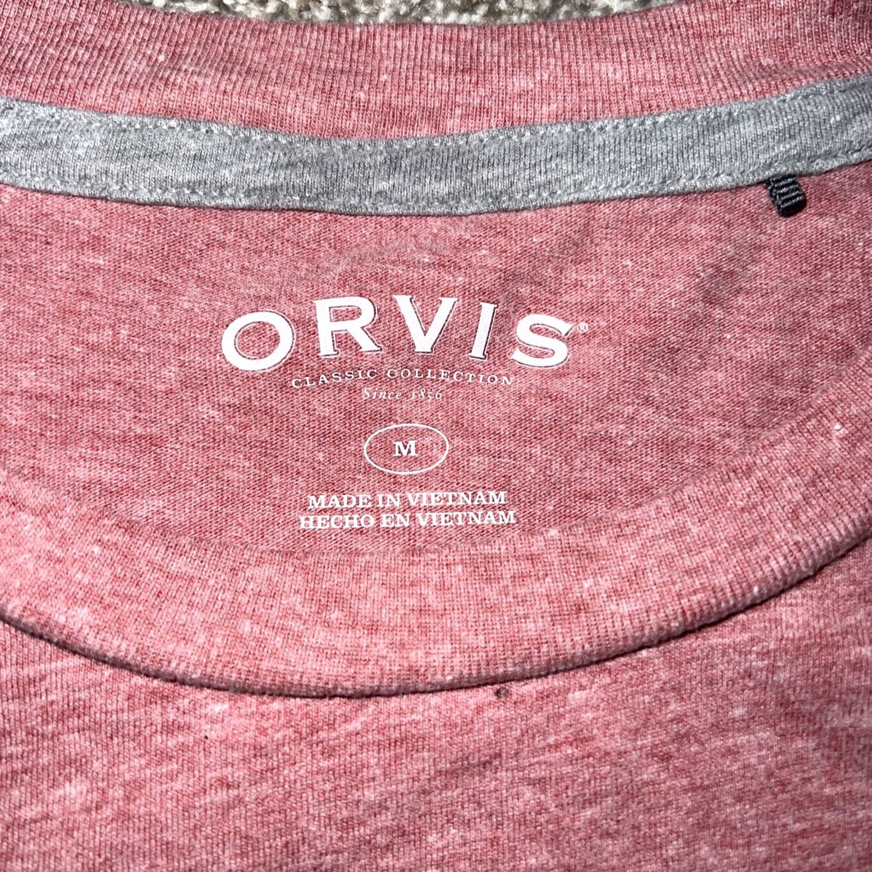 Orvis Orvis Pink T-Shirt Mens Size M Size US M / EU 48-50 / 2 - 3 Thumbnail