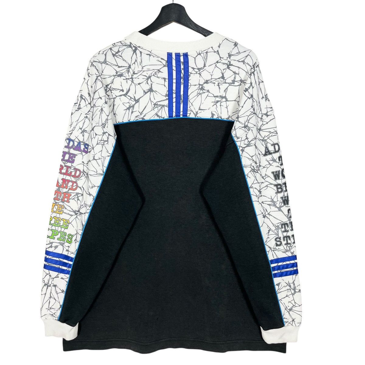 Adidas × Vintage Vintage 90s Adidas Trefoil Big Logo Sweatshirt Size US L / EU 52-54 / 3 - 10 Thumbnail