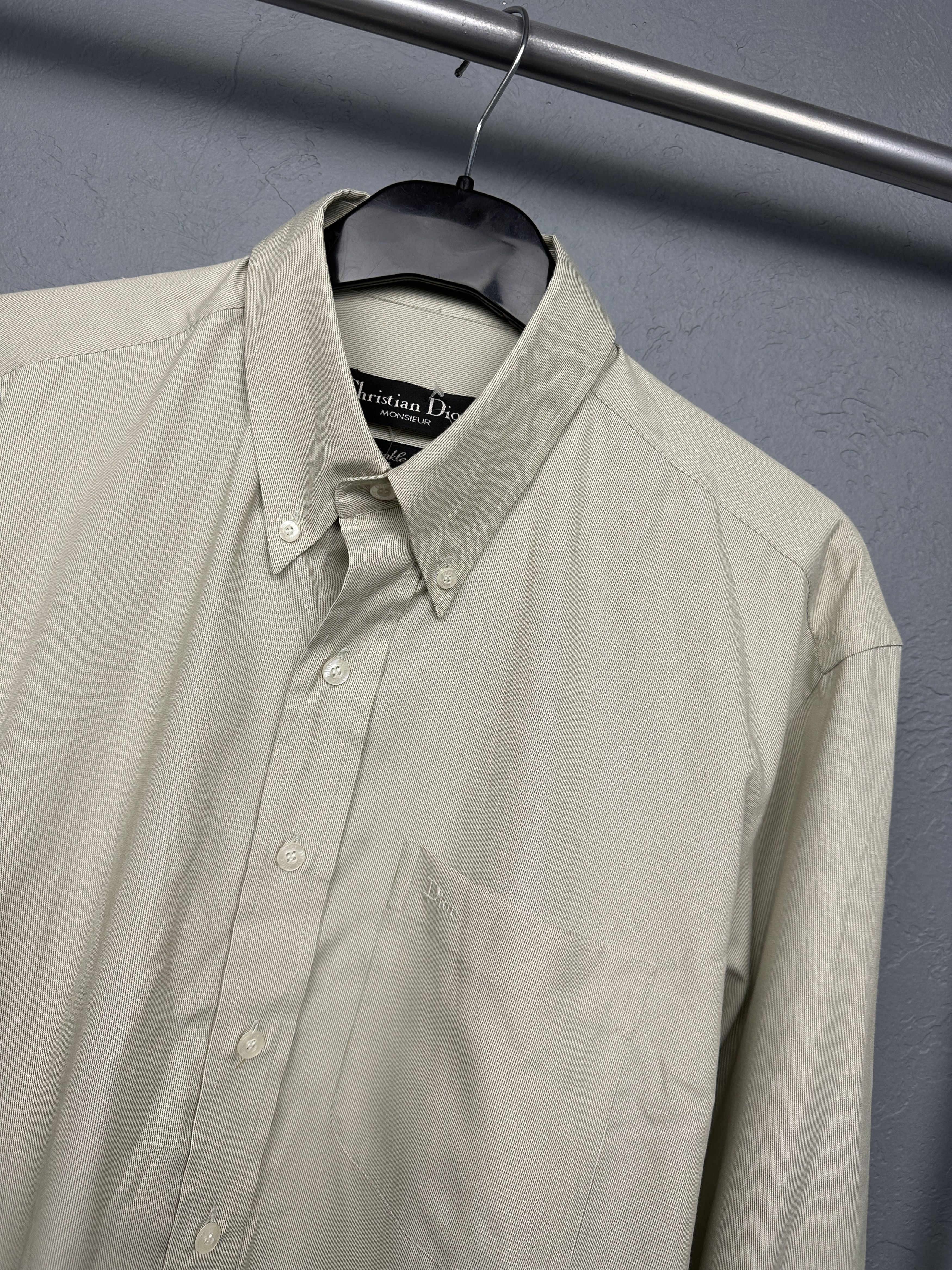 Christian Dior Monsieur Christian Dior Monsieur Vintage Mens Long Sleeve Shirt Size US L / EU 52-54 / 3 - 2 Thumbnail
