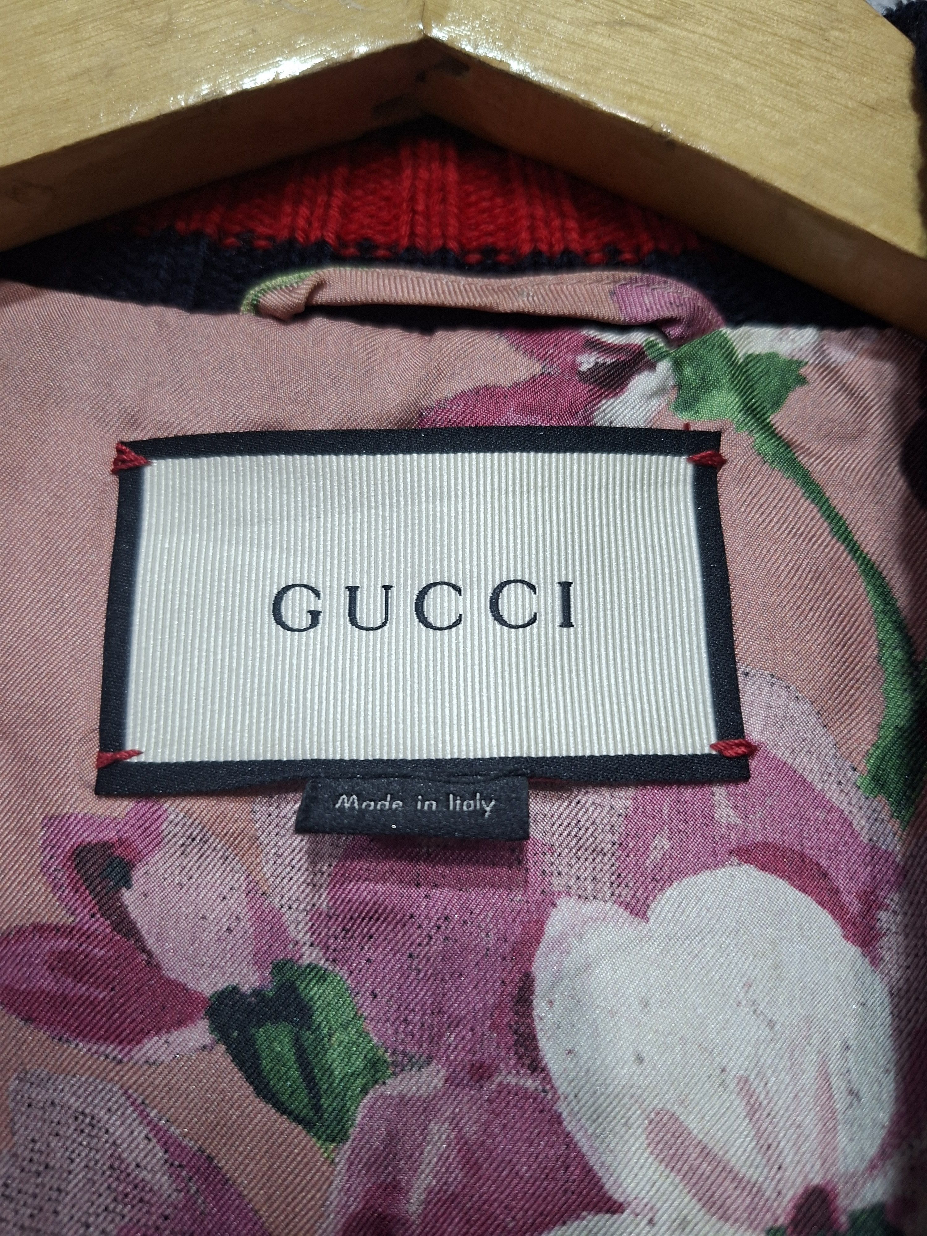 Gucci GUCCI RESORT 2016 CRACKLE LAMBSKIN LEATHER BOMBER Size M / US 6-8 / IT 42-44 - 6 Thumbnail