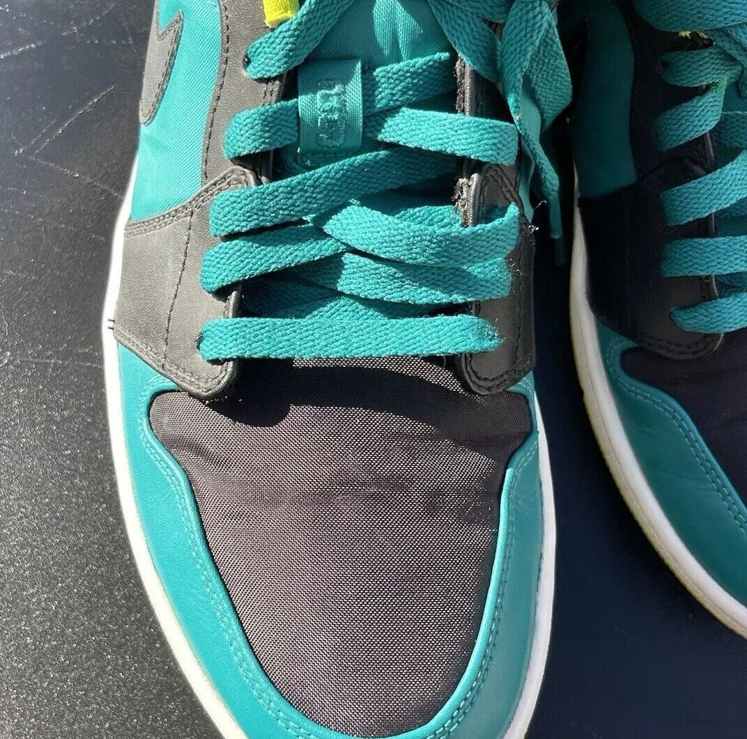 Jordan Brand × Nike Air Jordan 1 Retro Low Teal Venom Green Men’s Shoes Sz 10.5 Size US 10.5 / EU 43-44 - 11 Thumbnail