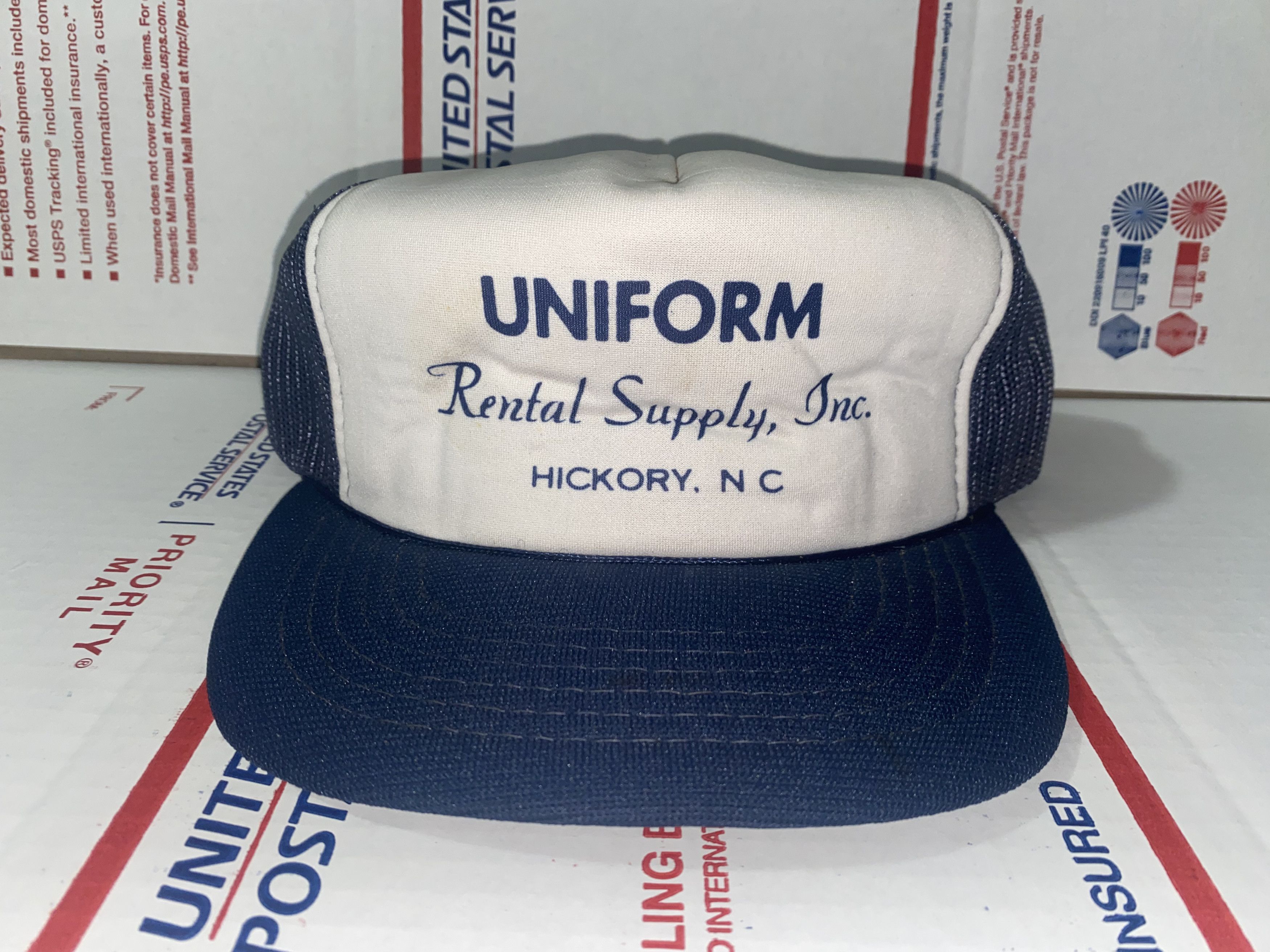 Yupong vintage Yupoong UNIFORM Rental Supply Inc. Trucker hat Cap ! Size ONE SIZE - 2 Thumbnail