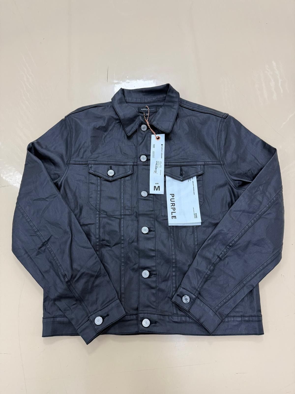 Purple Brand Purple Brand Black Film Trucker Jacket Size US M / EU 48-50 / 2 - 1 Thumbnail