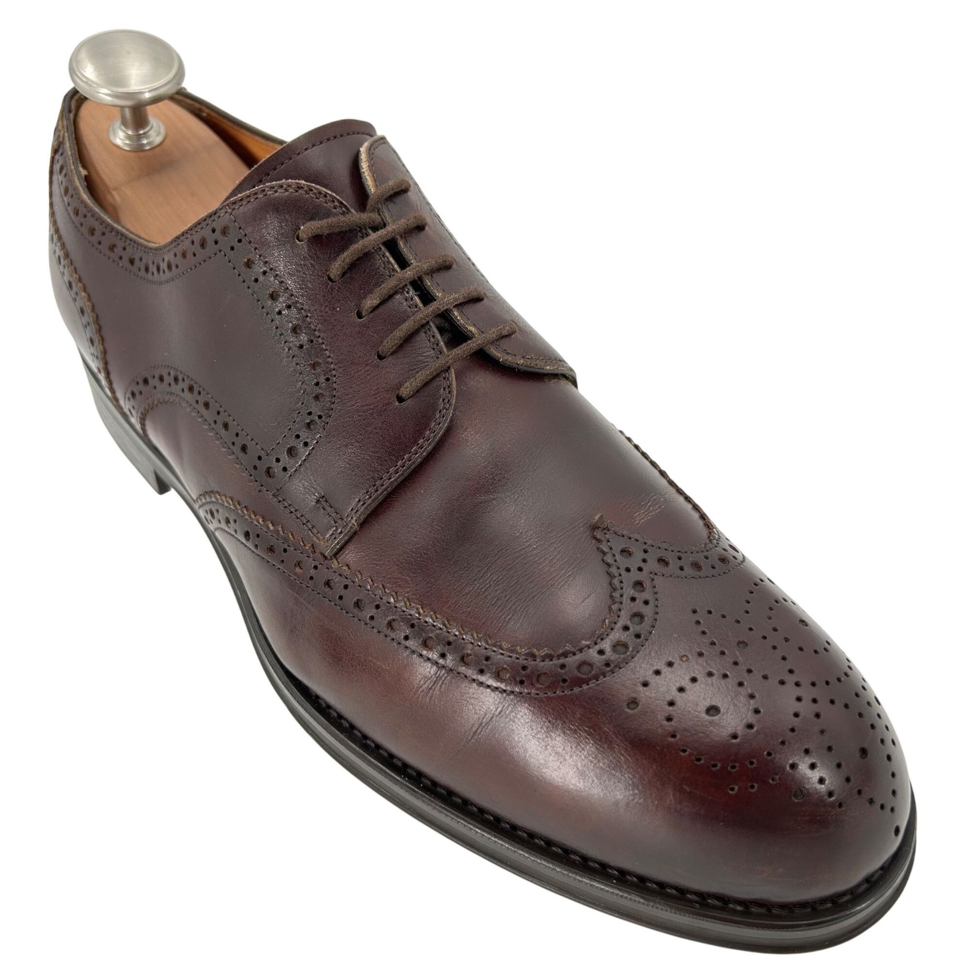 Magnanni Magnanni for Ingledews Mens 10M Burgundy Brown Leather Dress Size US 10 / EU 43 - 1 Thumbnail
