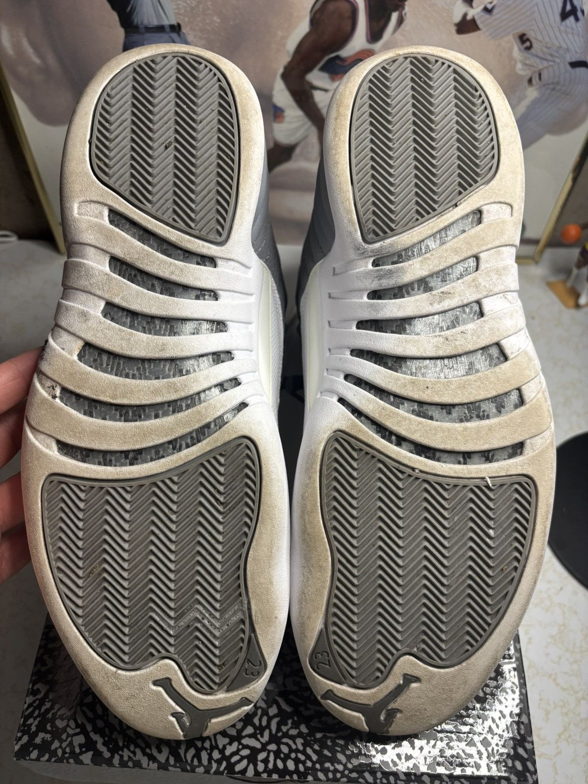 Jordan Brand Jordan Retro 12 ‘grey’ Size US 13 / EU 46 - 5 Thumbnail
