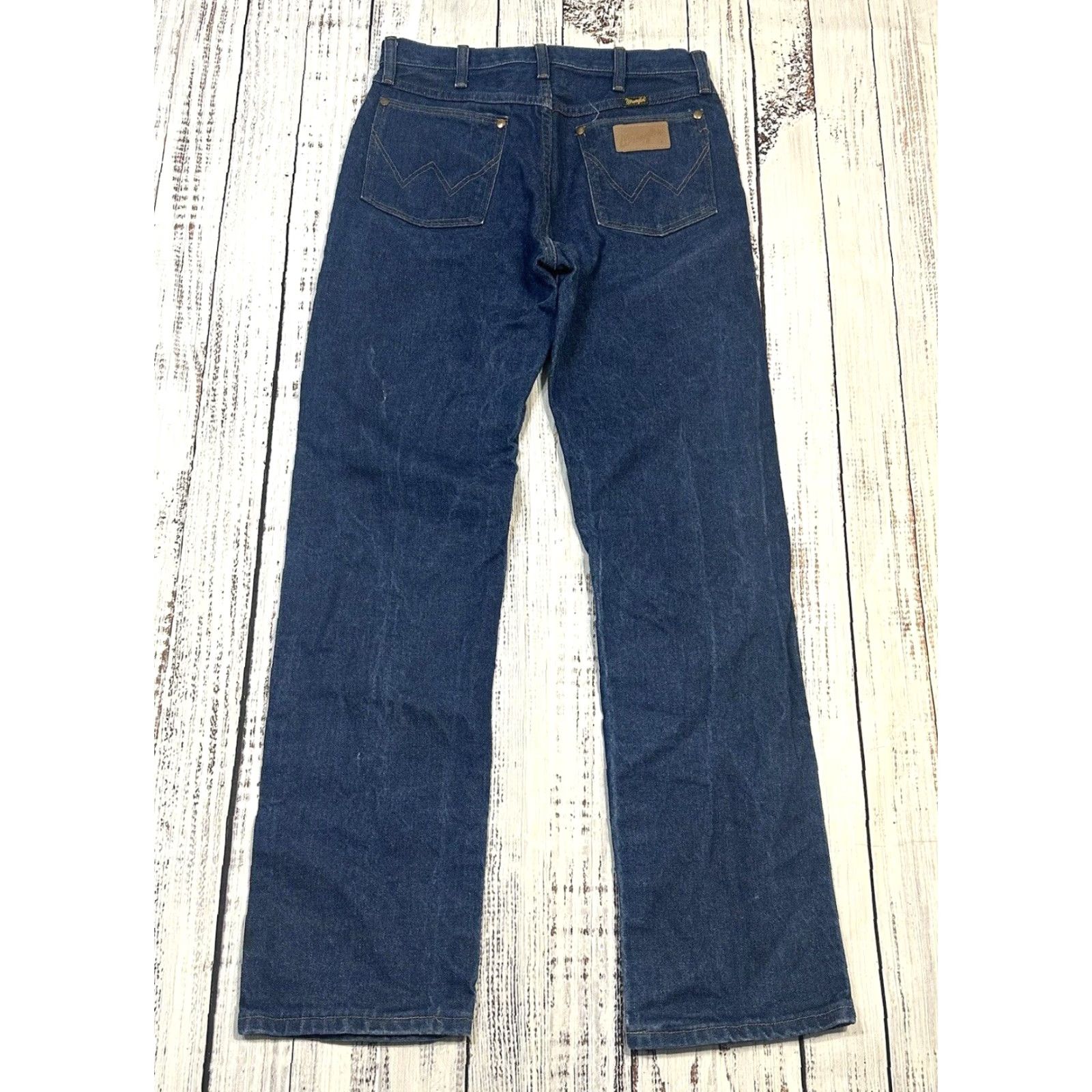 Wrangler VINTAGE Wrangler Denim Jeans 31 x 32 USA Made 13MVZ Cotton Cowboy Wrangler Cowboy Cut Jeans Mens Blue 31x32 Denim Size US 31 - 6 Thumbnail