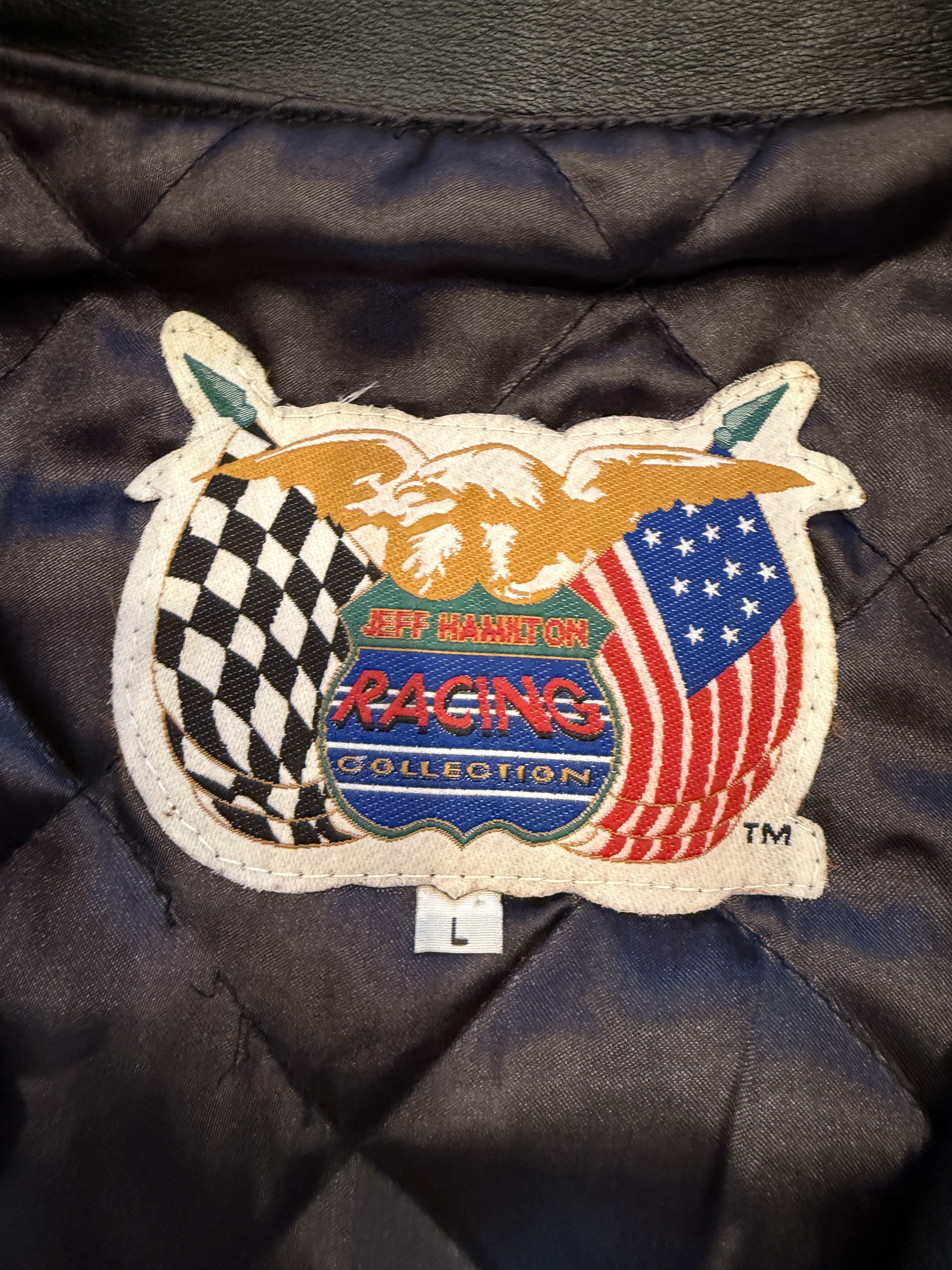 NASCAR 1998 Vintage Leather Nascar 50th anniversay Race Jacket Size US L / EU 52-54 / 3 - 7 Thumbnail