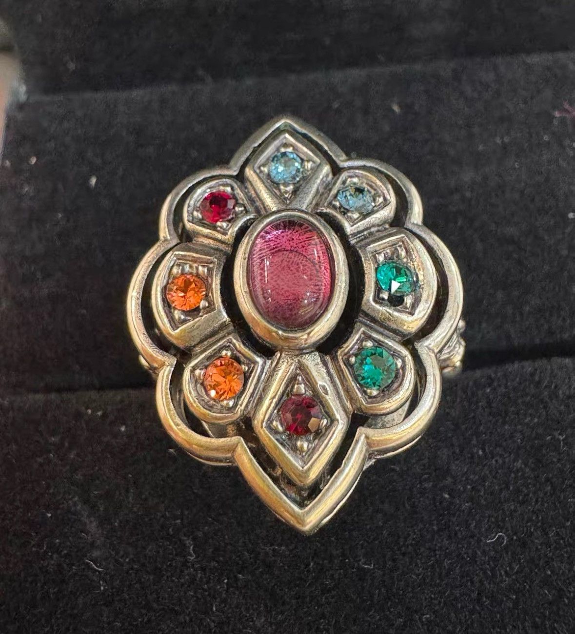Gucci Gucci Crystal-encrusted open ring -z2505 Size ONE SIZE - 2 Thumbnail