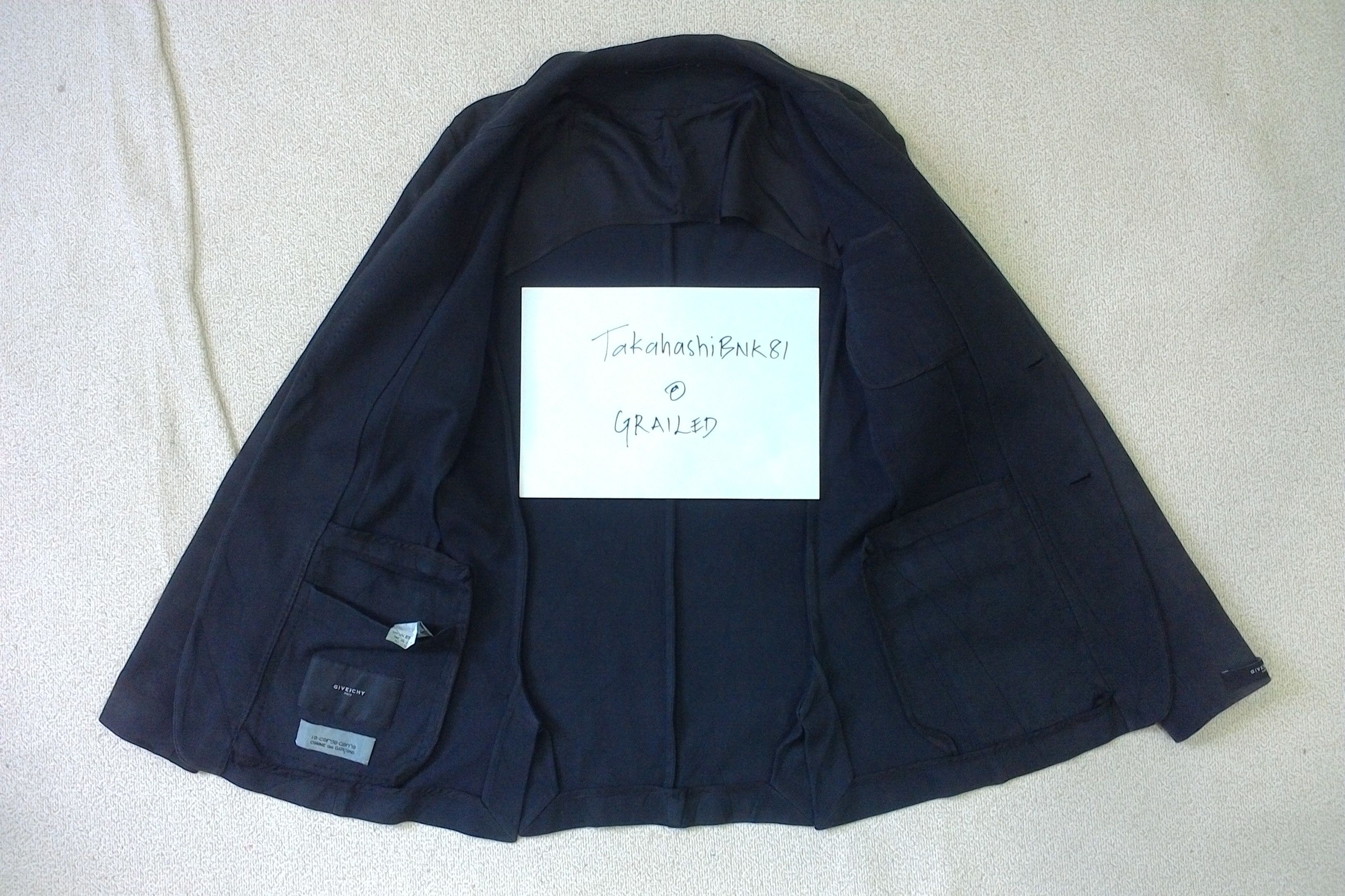 Calabrese × Comme des Garcons × Givenchy Givency colabration CDG cotton jacket Size US M / EU 48-50 / 2 - 7 Thumbnail