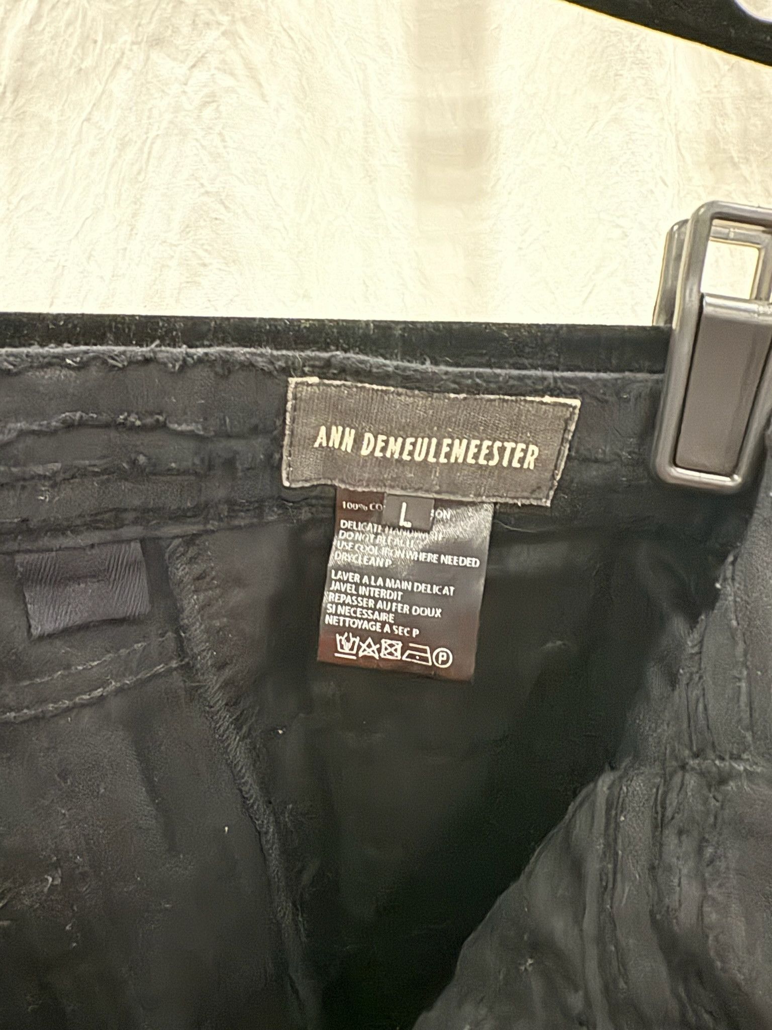 Ann Demeulemeester Ann Demeulemeester Shredded Texture Trousers - L - Black Size US 34 / EU 50 - 5 Thumbnail