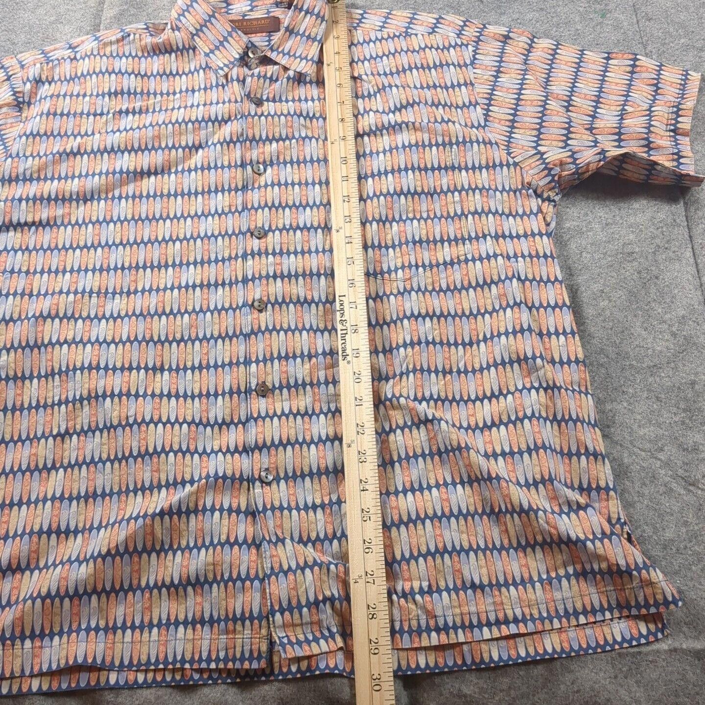 Tori Richard Tori Richard Hawaiian Shirt Men L Surfboards AOP Button Up Size US L / EU 52-54 / 3 - 6 Thumbnail