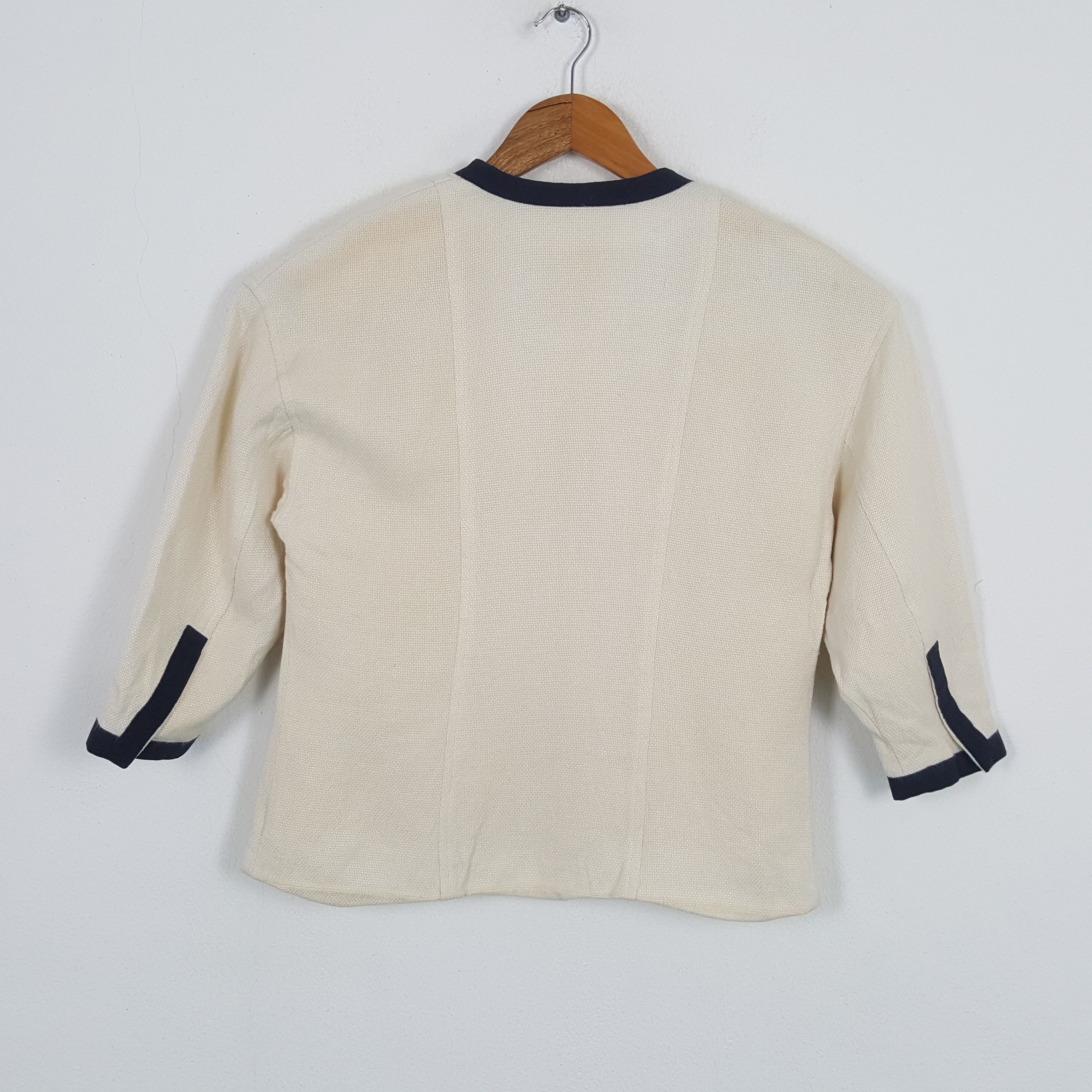 Chanel × Vintage Vintage CHANEL BOUTIQUE Paris Fashion Brand Tweed Jacket Size M / US 6-8 / IT 42-44 - 3 Thumbnail