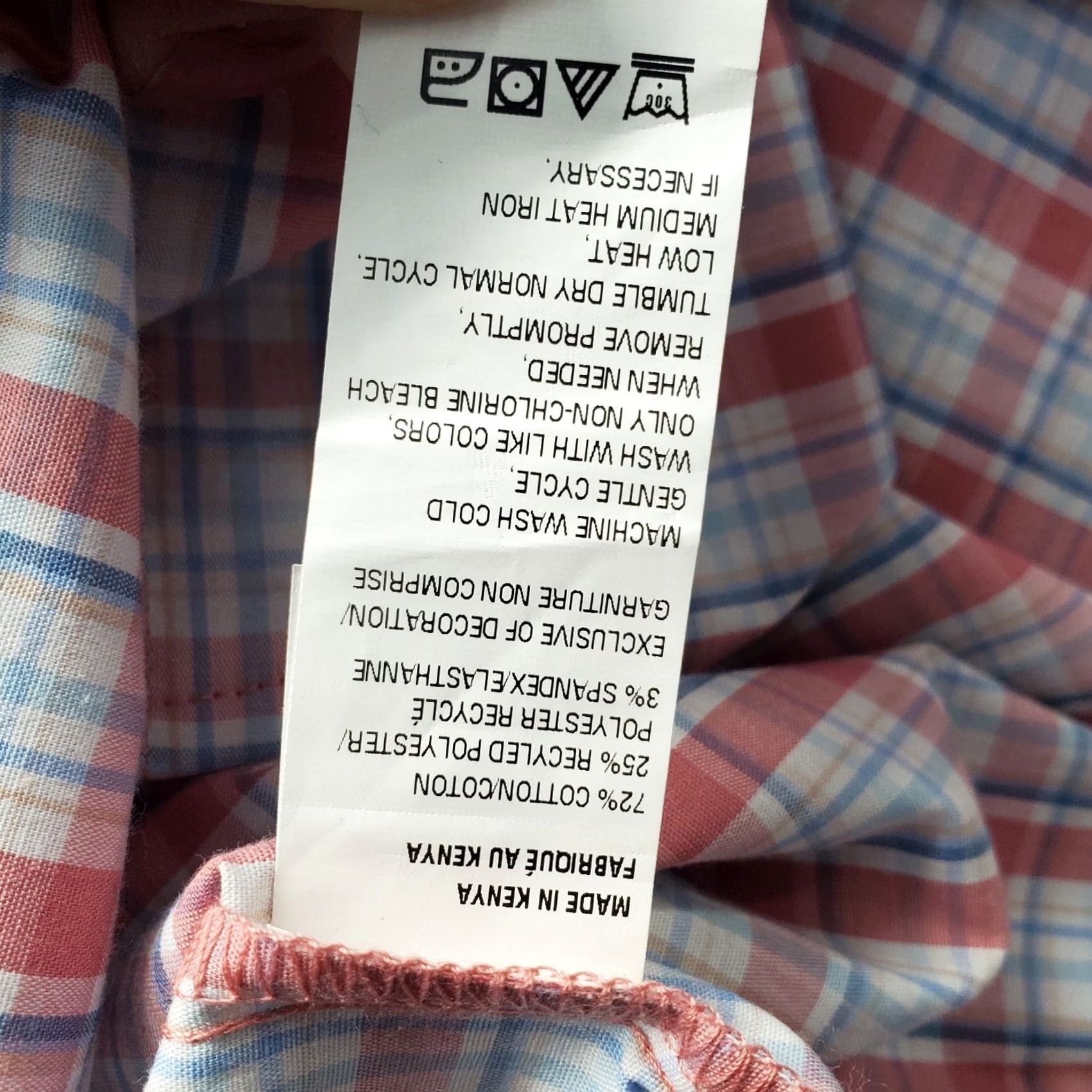 Izod IZOD Performance Shirt Mens LT Multicolor Plaid Classic Fit Wrinkle Free Size US L / EU 52-54 / 3 - 6 Thumbnail
