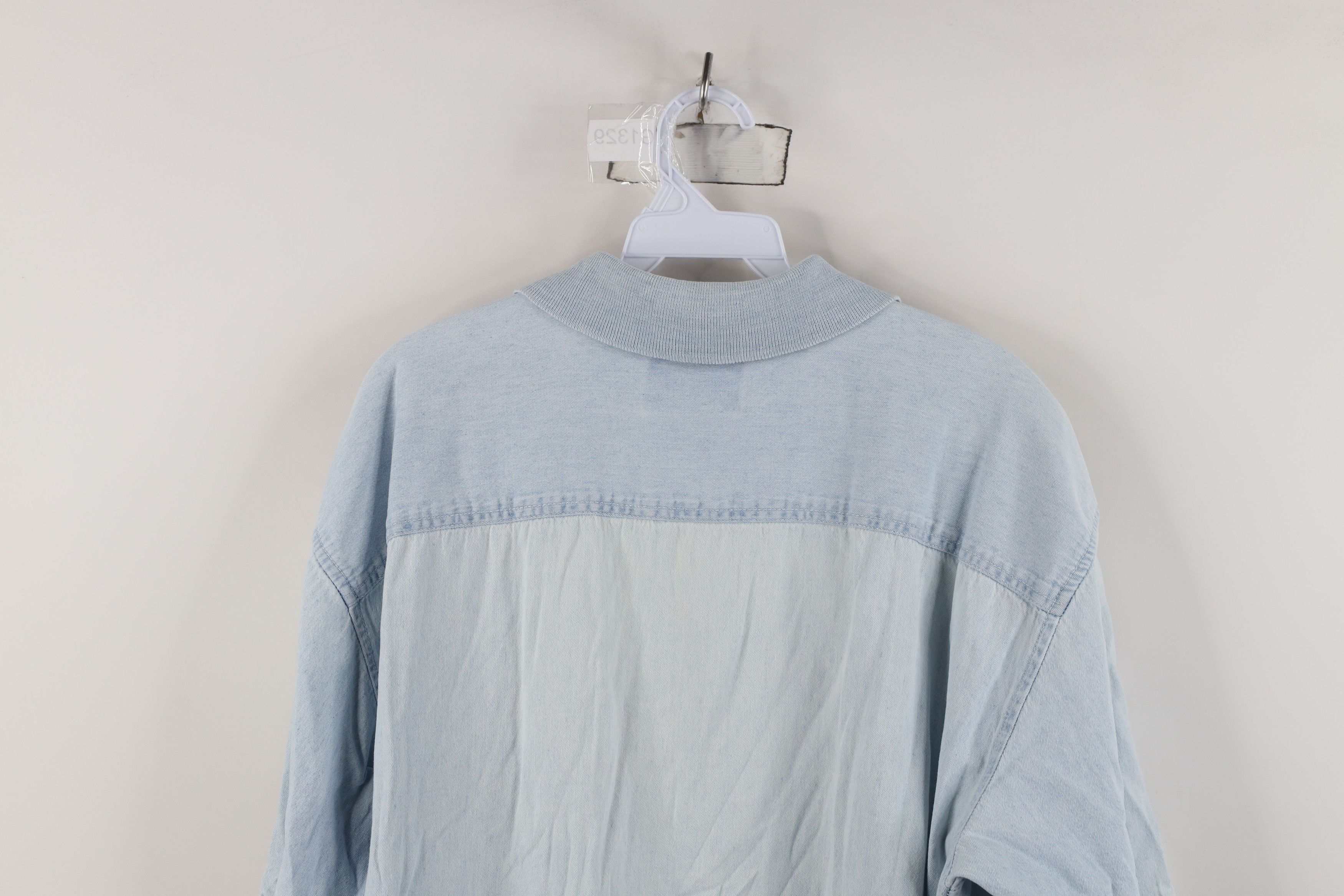 Vintage Vintage 90s Streetwear New Orleans French Quarter Denim Polo Size US L / EU 52-54 / 3 - 12 Thumbnail