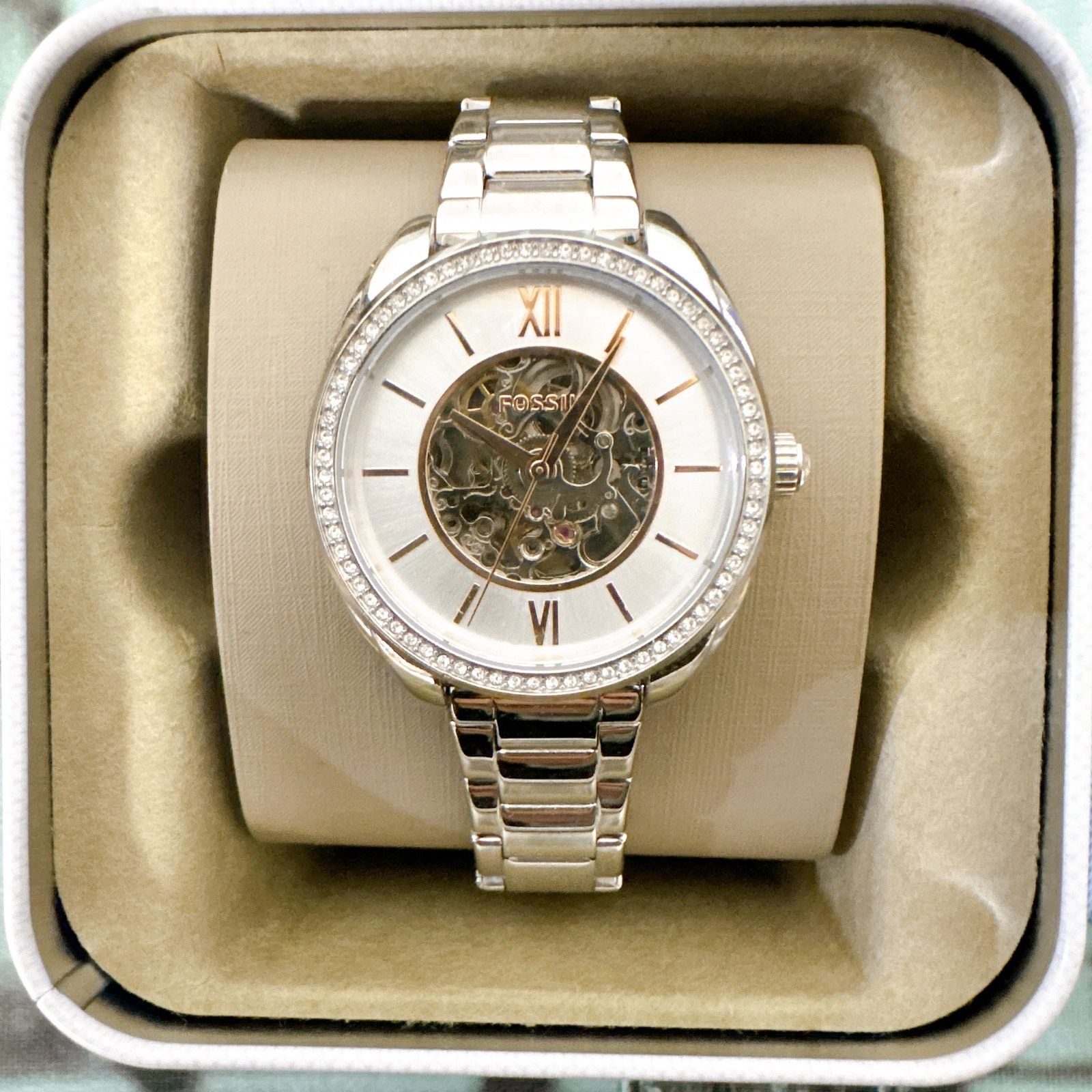 Fossil Fossil BQ3727 Vale Automatic Skeleton Silver Women's Watch Size ONE SIZE - 2 Thumbnail