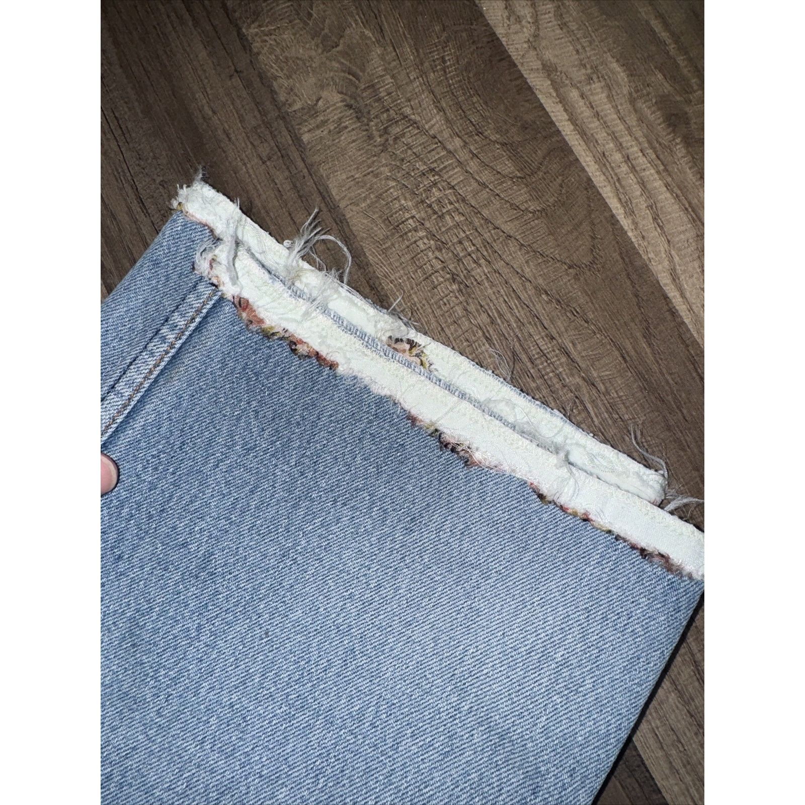 Levi's × Vintage Vintage 90s Levi’s Denim Jeans Blue With Patches 32x21 Size US 32 / EU 48 - 2 Thumbnail