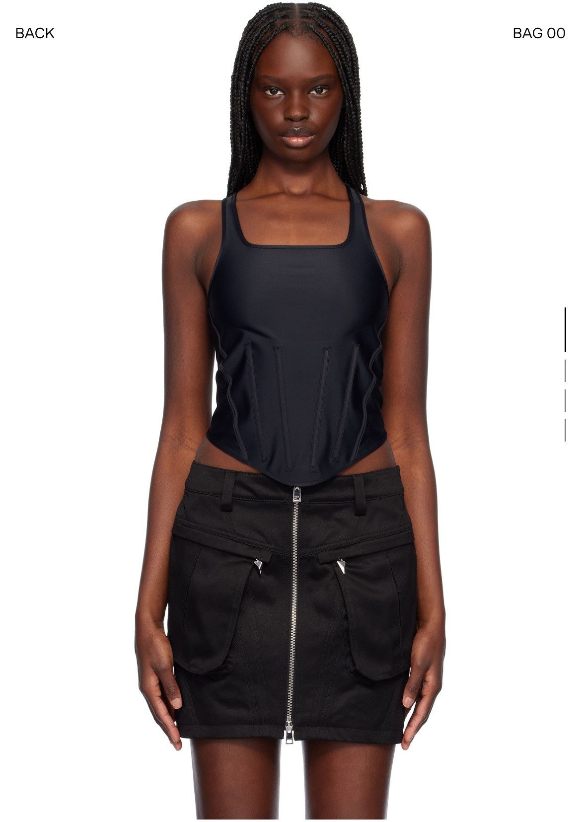 Thierry Mugler x H&M Black Corset Tank Top