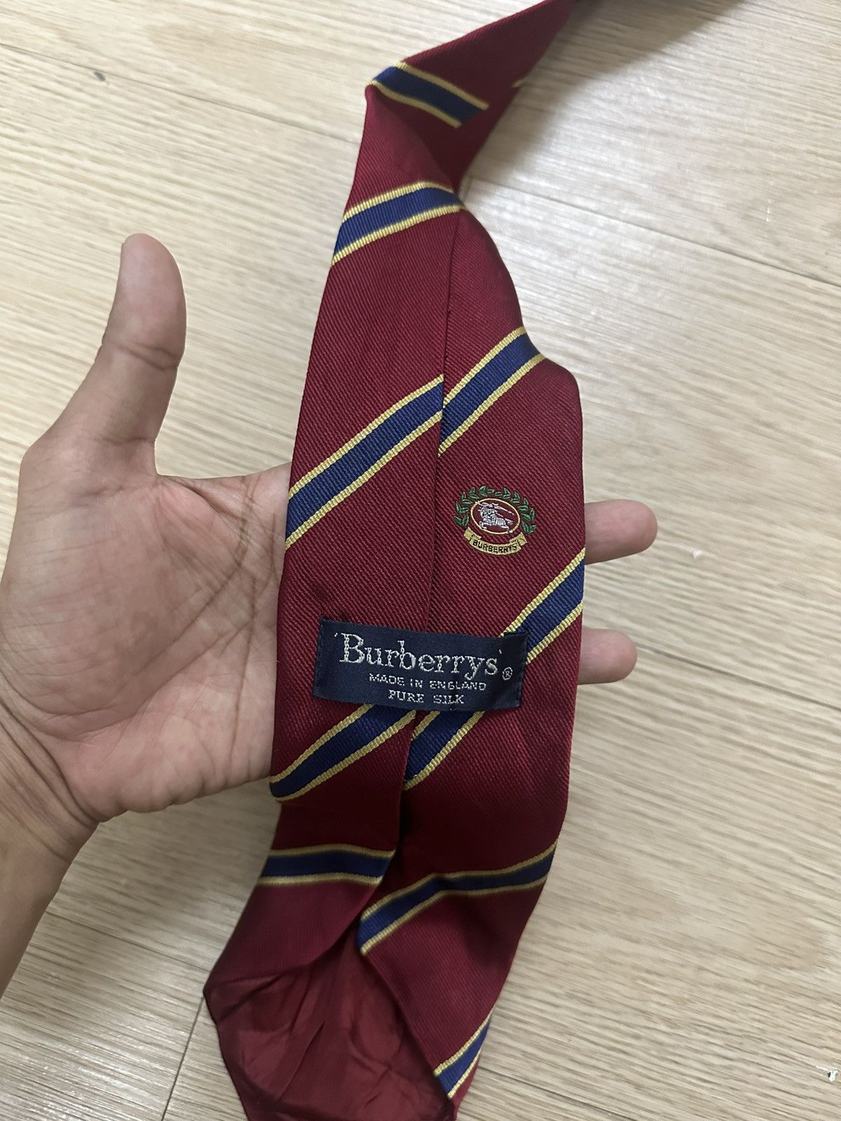 Burberry Beautiful Burberry Made In England Pure Silk Neck Tie Size ONE SIZE - 7 Thumbnail