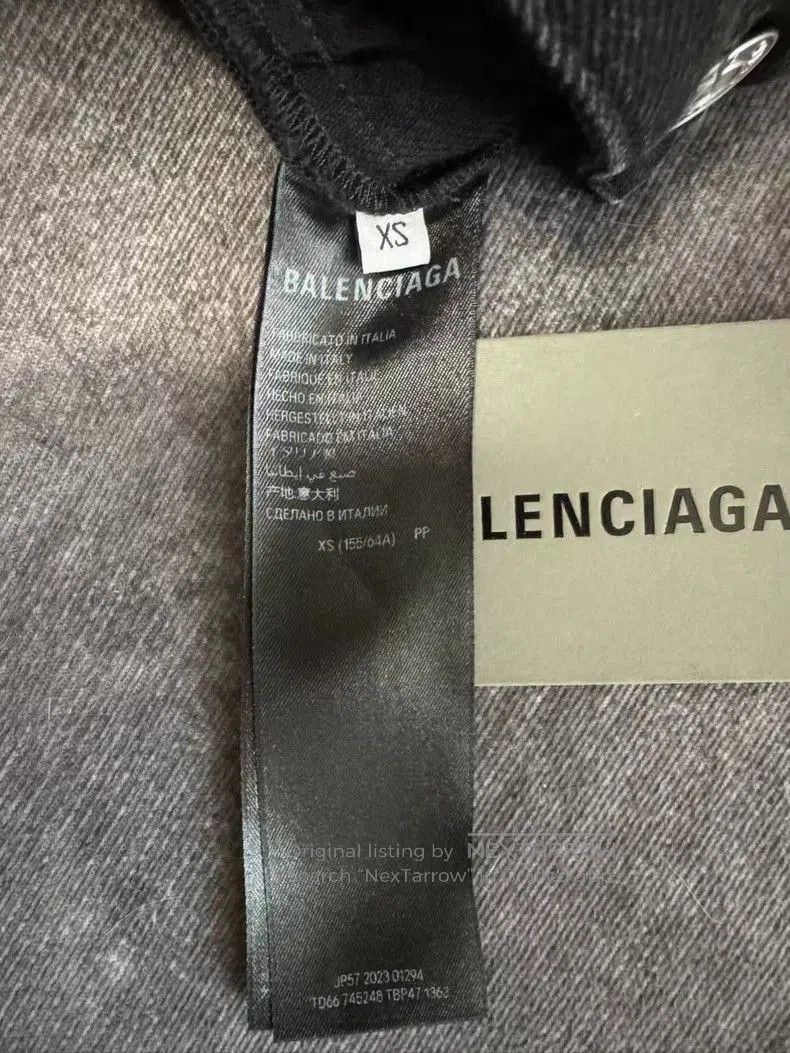 Balenciaga Balenciaga 23SS Mud-Dyed Distressed Jeans. Size US 26 / EU 42 - 4 Thumbnail