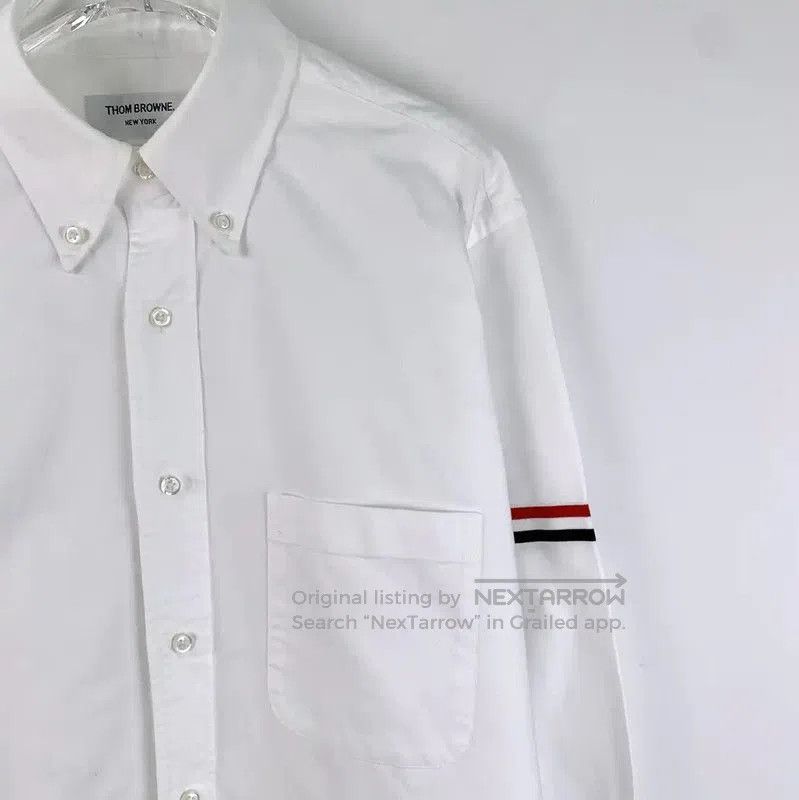 Thom Browne Thom Browne White Cotton Women's Shirt . Size L / US 10 / IT 46 - 3 Thumbnail