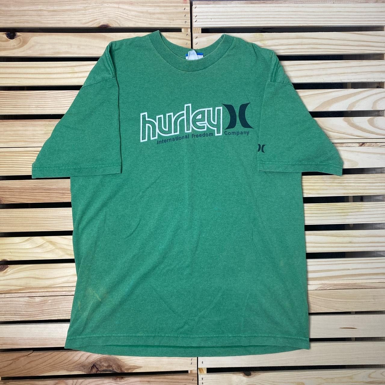 Hurley Vintage Hurley Green Surf Tee Size Large Size US L / EU 52-54 / 3 - 1 Thumbnail