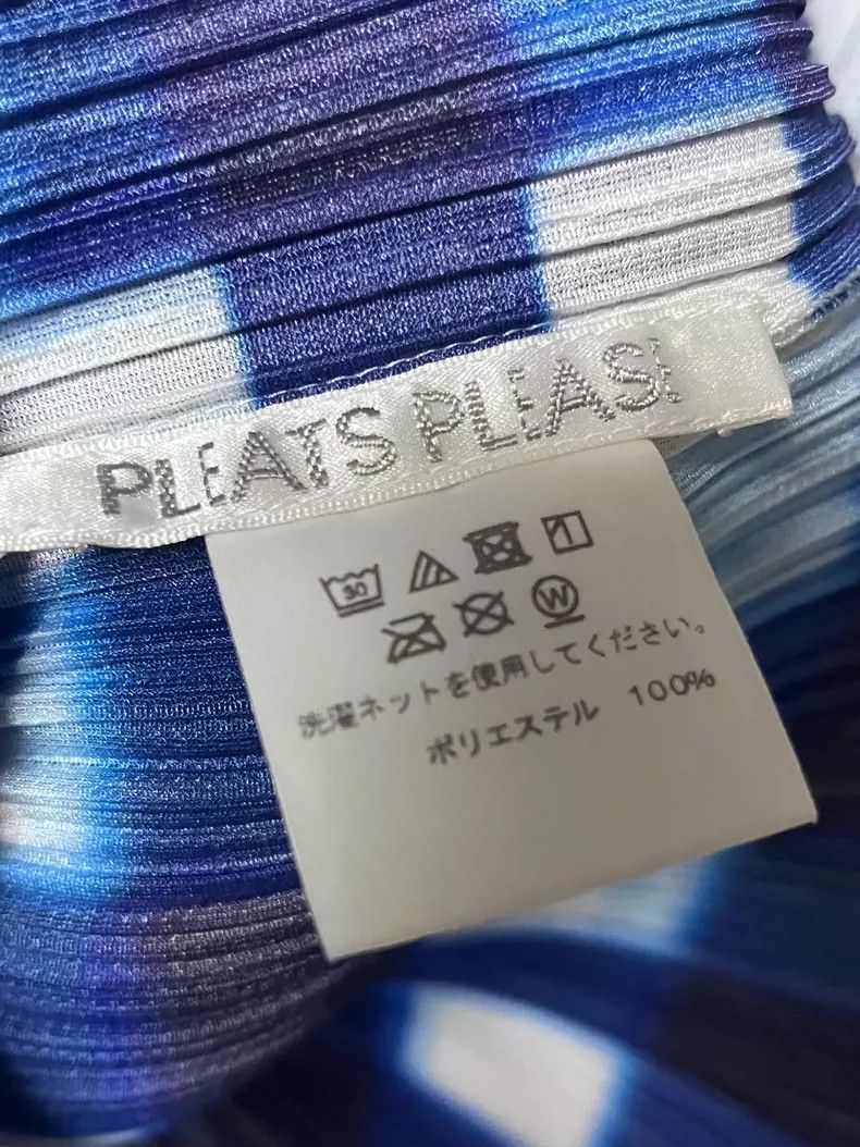 Other Issey Miyake size:3 Blue and white checkered pleated short Size S / US 4 / IT 40 - 3 Thumbnail