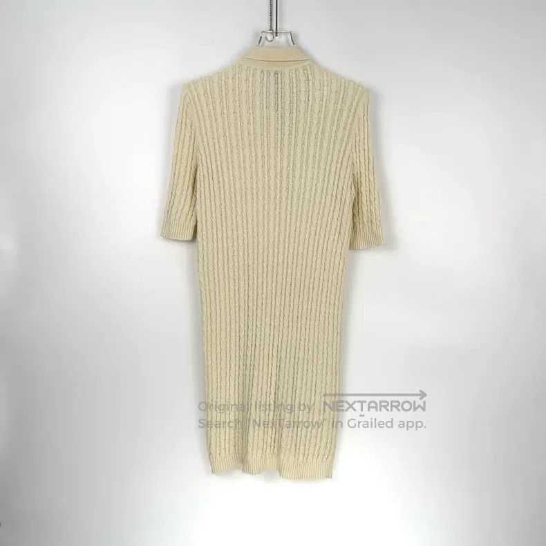 Prada Prada Beige hemp short-sleeved dress Size M / US 6-8 / IT 42-44 - 4 Thumbnail
