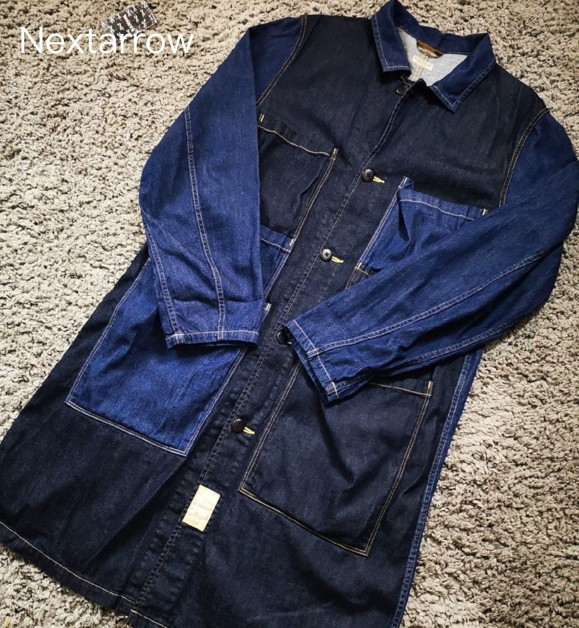 Kapital Kapital denim color blocked coat 2412-Nextarrow Size US L / EU 52-54 / 3 - 1 Thumbnail