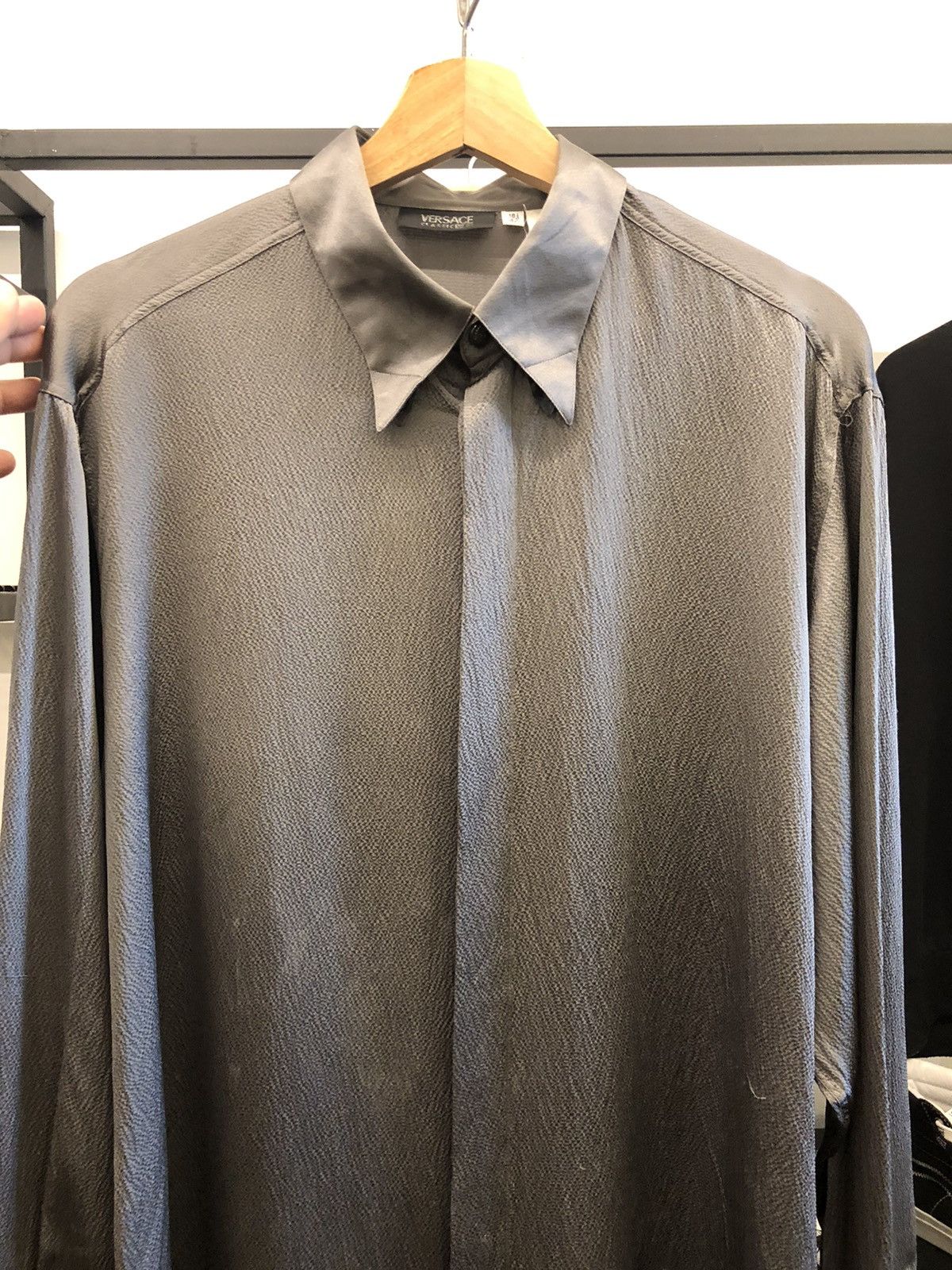 Hedi Slimane Versace Classic V2 Vintage Silk Size US XL / EU 56 / 4 - 4 Thumbnail